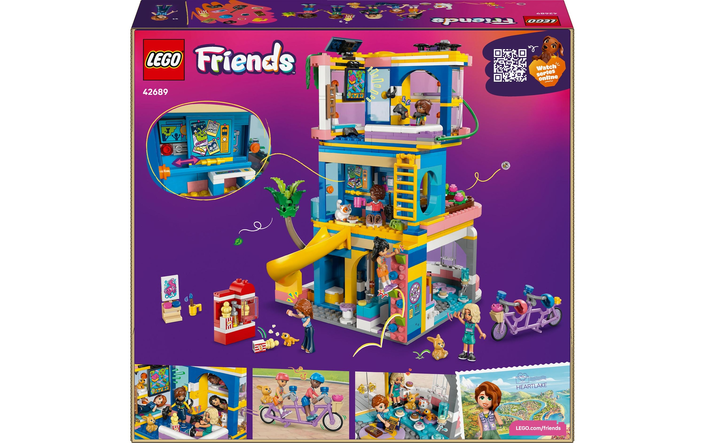   Konstruktionsspielsteine »Friends Heartlake City Clubhaus der Freunde 42689« Kategorie: Alltägliches