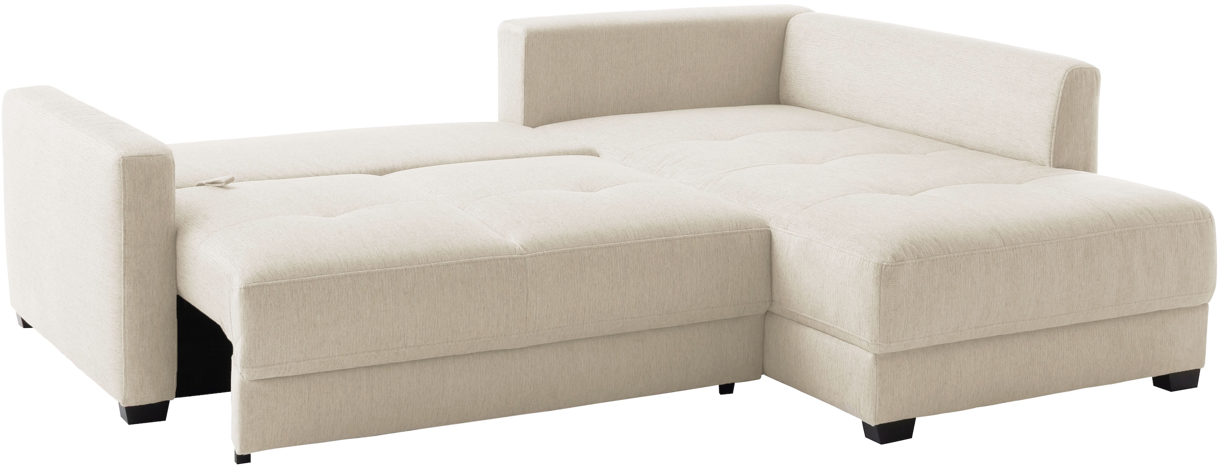 Mr. Couch Canapé d'angle »Pierre, L-Form mit BoxSpring« Mit Boxpring-Taschenfederkern
