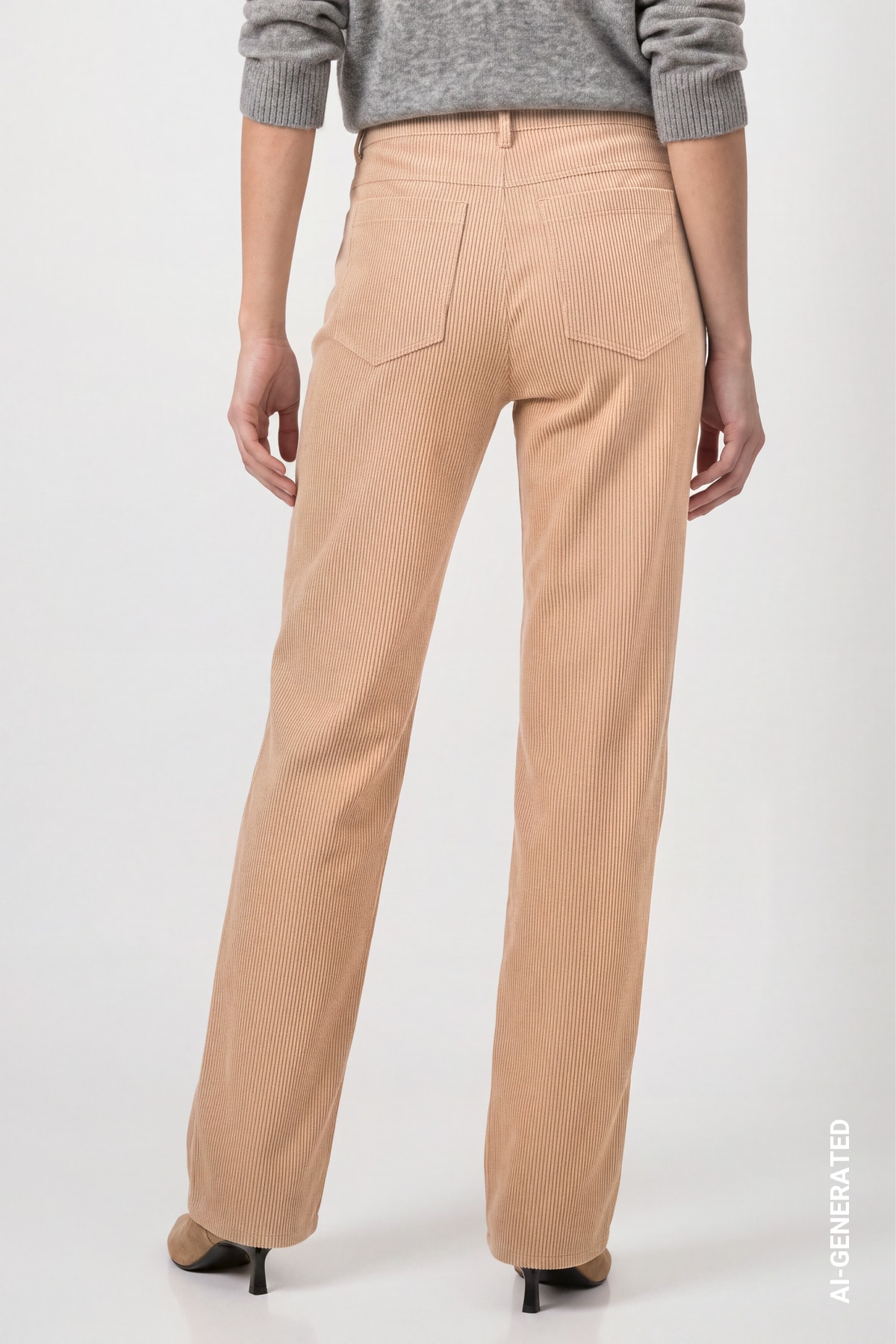 Monari Pantalon en velours côtelé »Hose Cord 78cm«  Regular fit mit praktischen Taschen