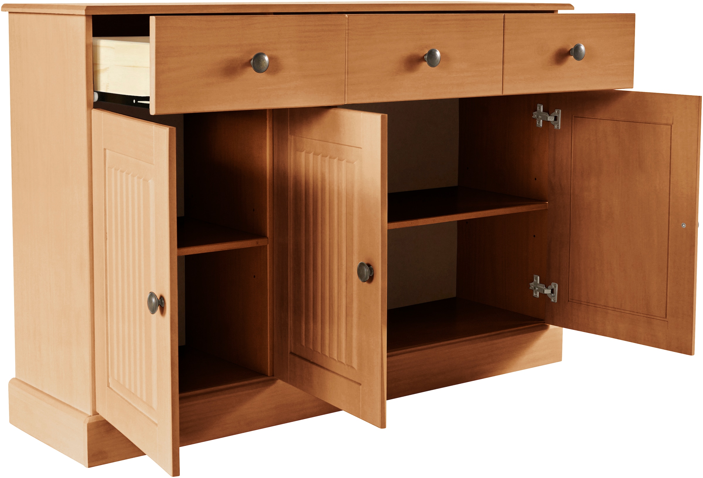 GOODproduct Sideboard »Liotta« Kommode mit 2 Schubkästen u. 2 verstellbare Einlegeböden