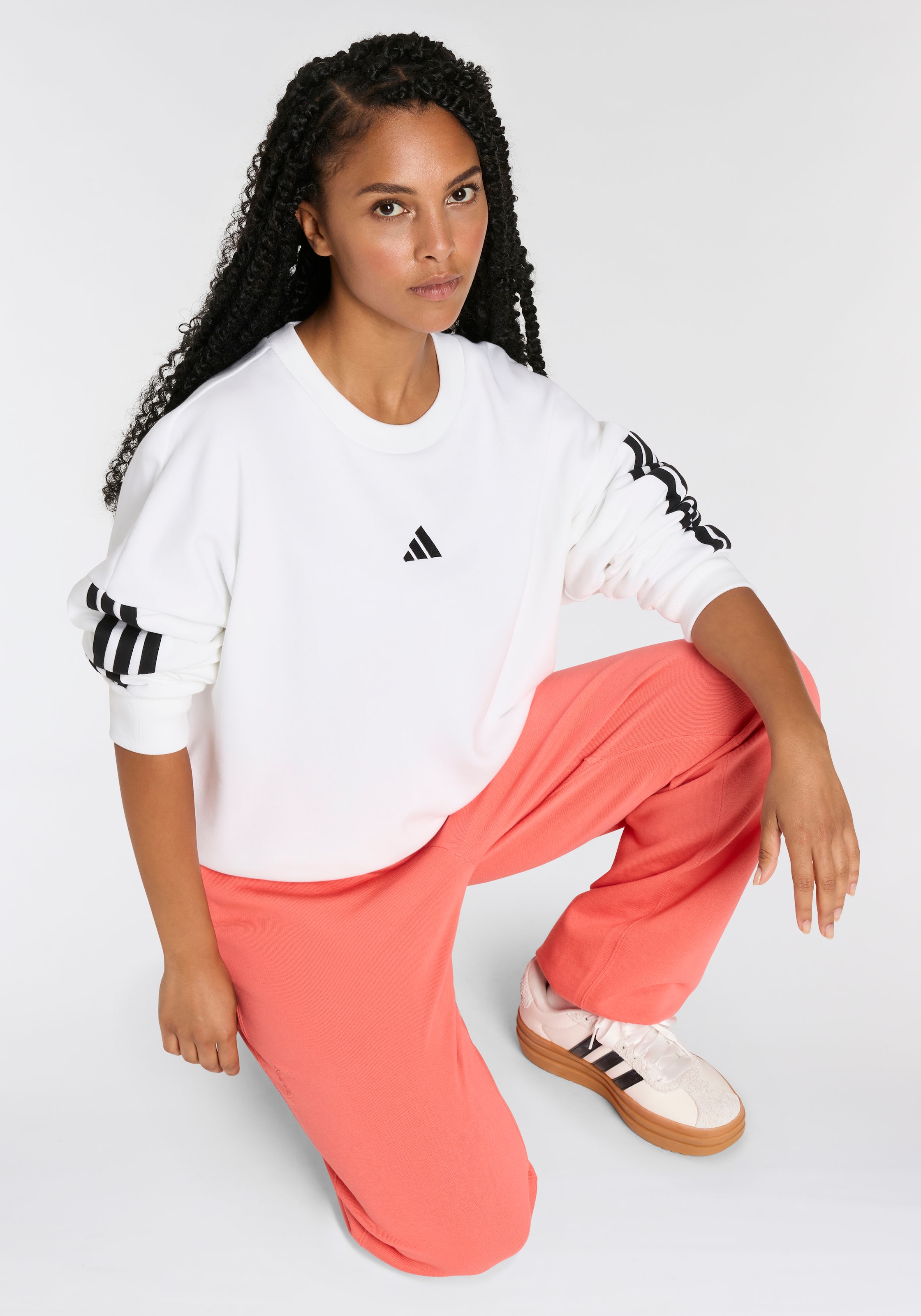 adidas Sportswear Sweatshirt »ESSENTIALS 3-STREIFEN FRENCH TERRY«
