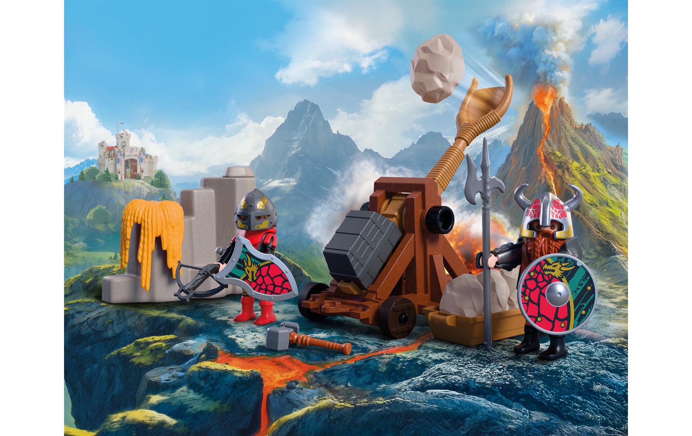 Playmobil® Jeu de construction »Steinkatapult Drachenritter (72117), Knights«