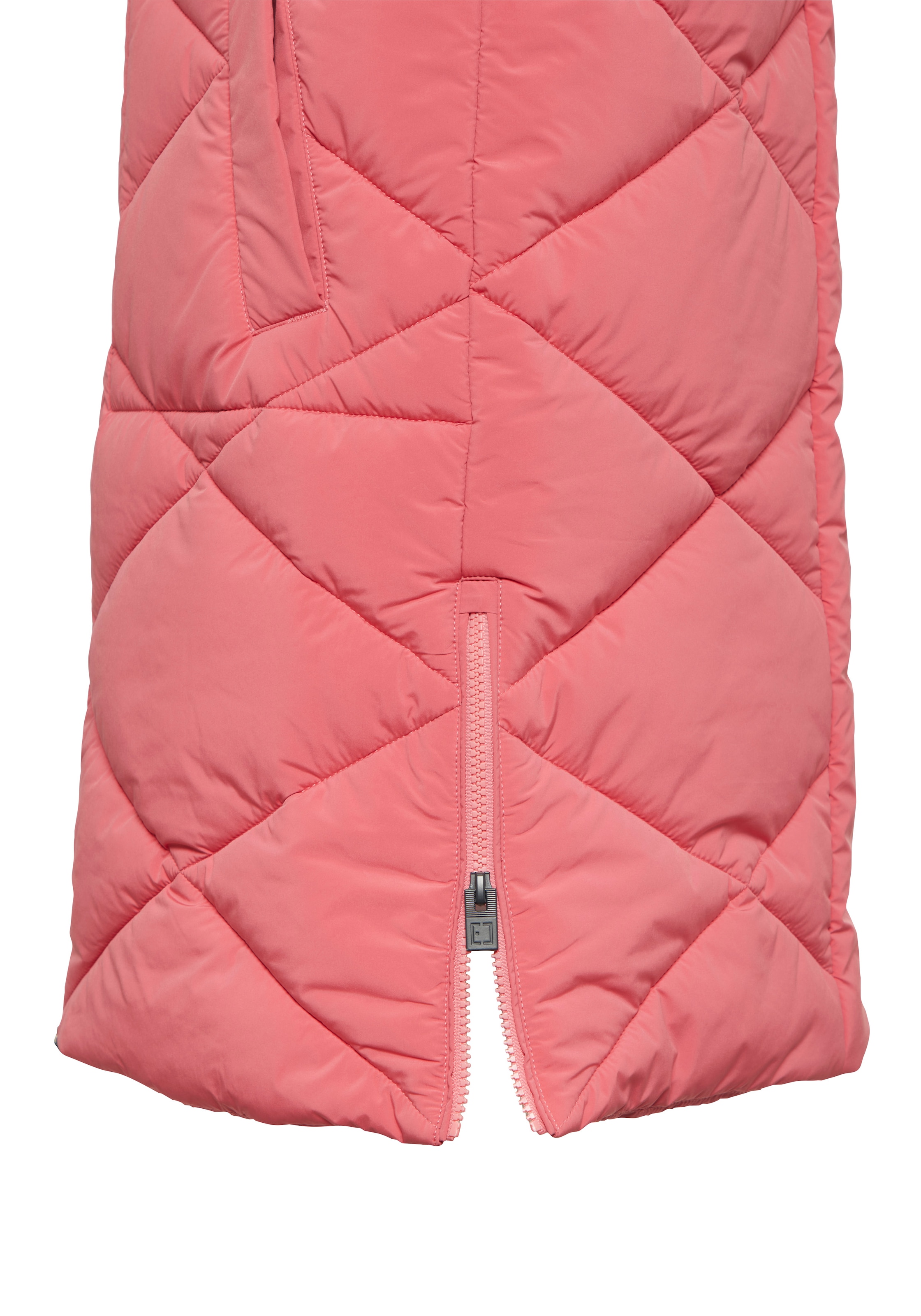 Elbsand Gilet matelassé avec grand imprimé lettré dans le dos