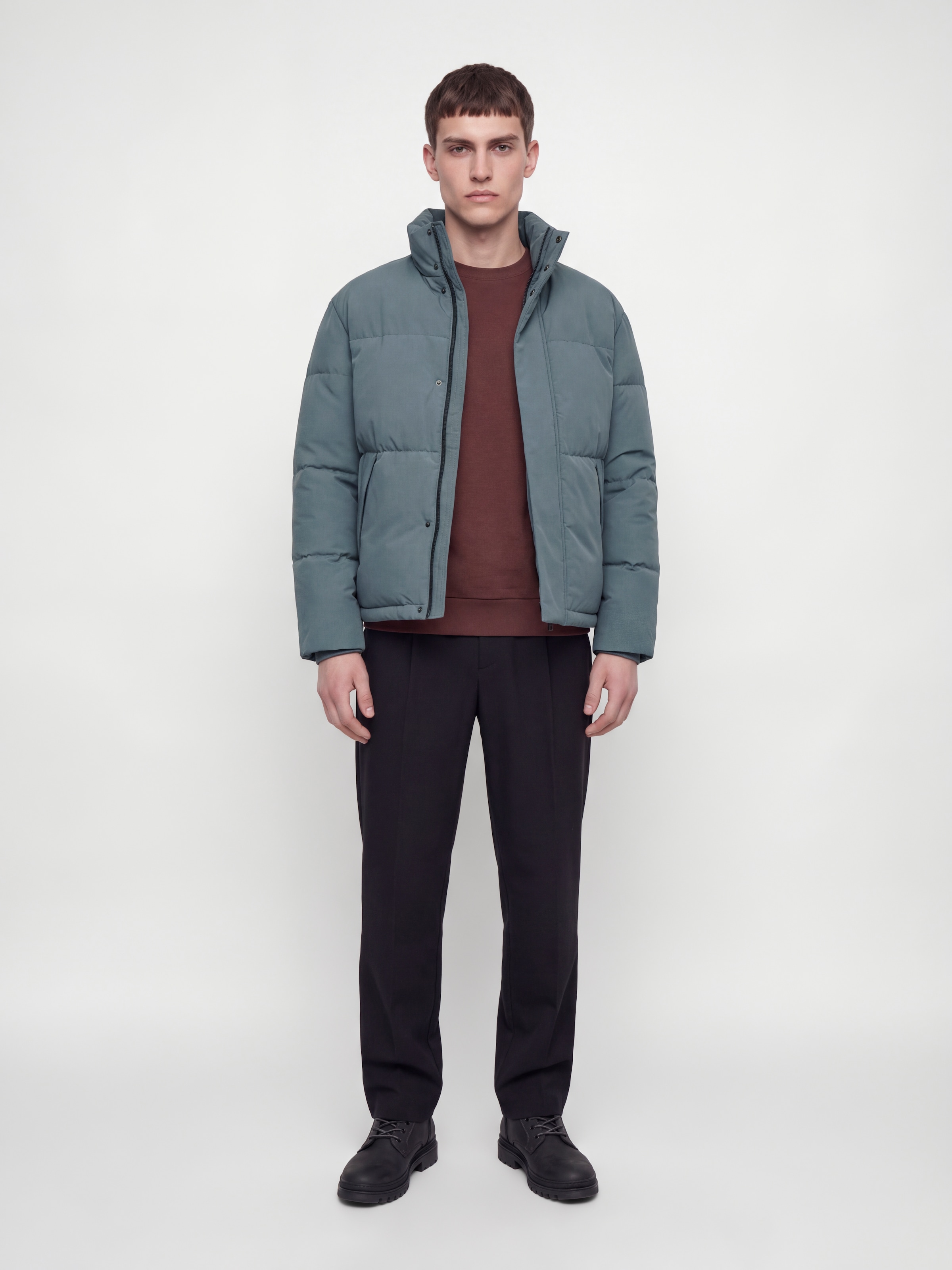 Jack & Jones Veste matelassée »JJESOHO PUFFER COLLAR AW26 SN« fibre synthétique, coupe régulière
