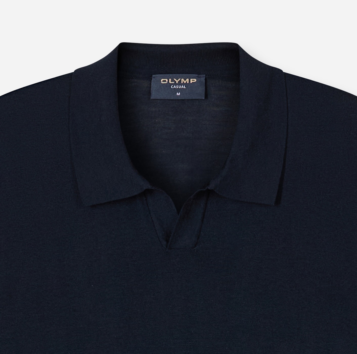 OLYMP Polo »Strick Casual« avec col côtelé, uni