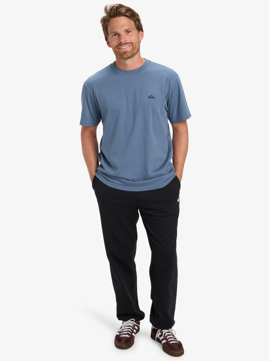 Quiksilver T-shirt »BASIC SHORT SLEEVE TEE YOUNG MEN« für Erwachsene, sportlicher Stil, aus Baumwolle