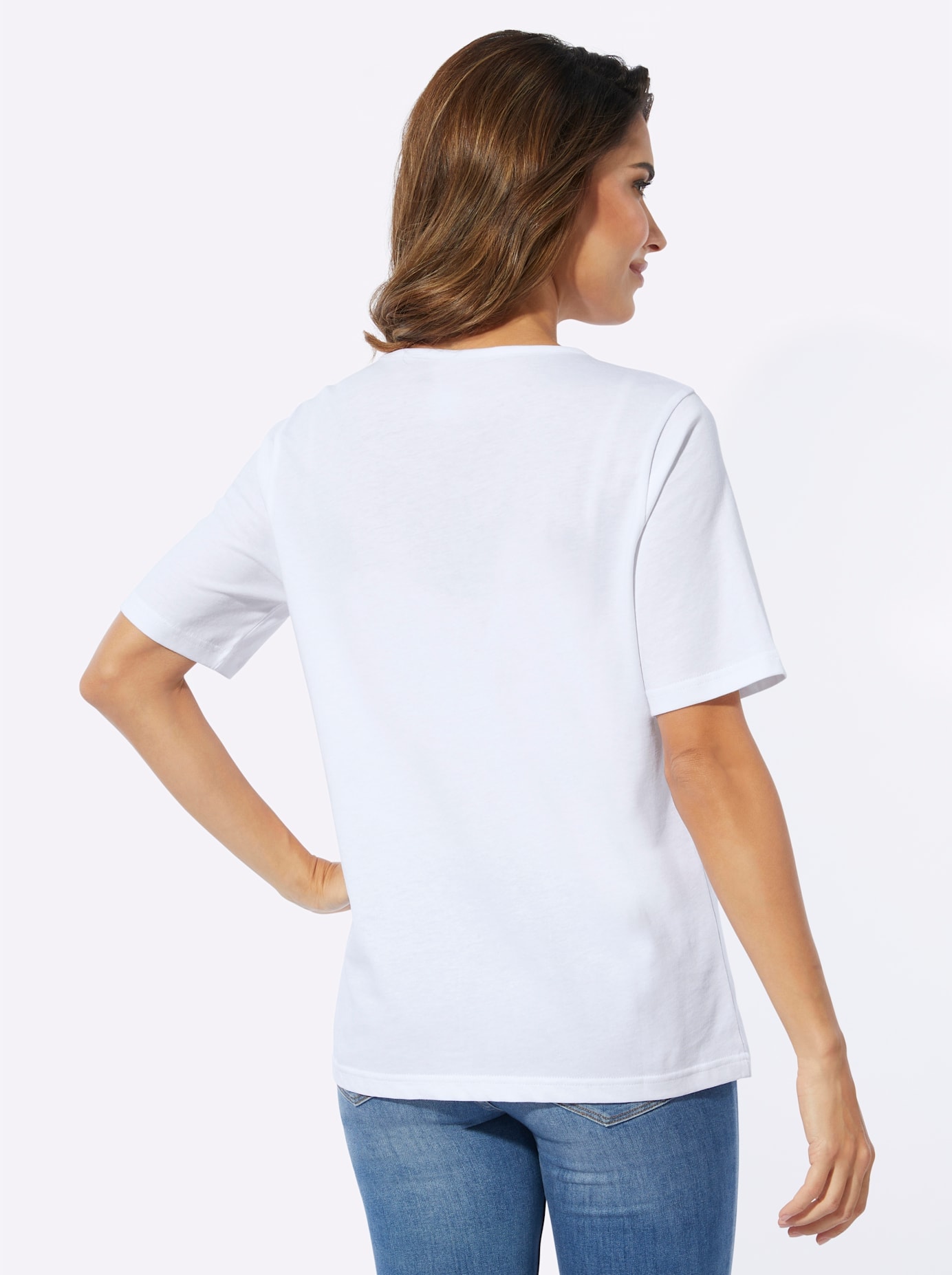 Classic Basics Shirt à col rond »Rundhals-Shirt« 1 cuis