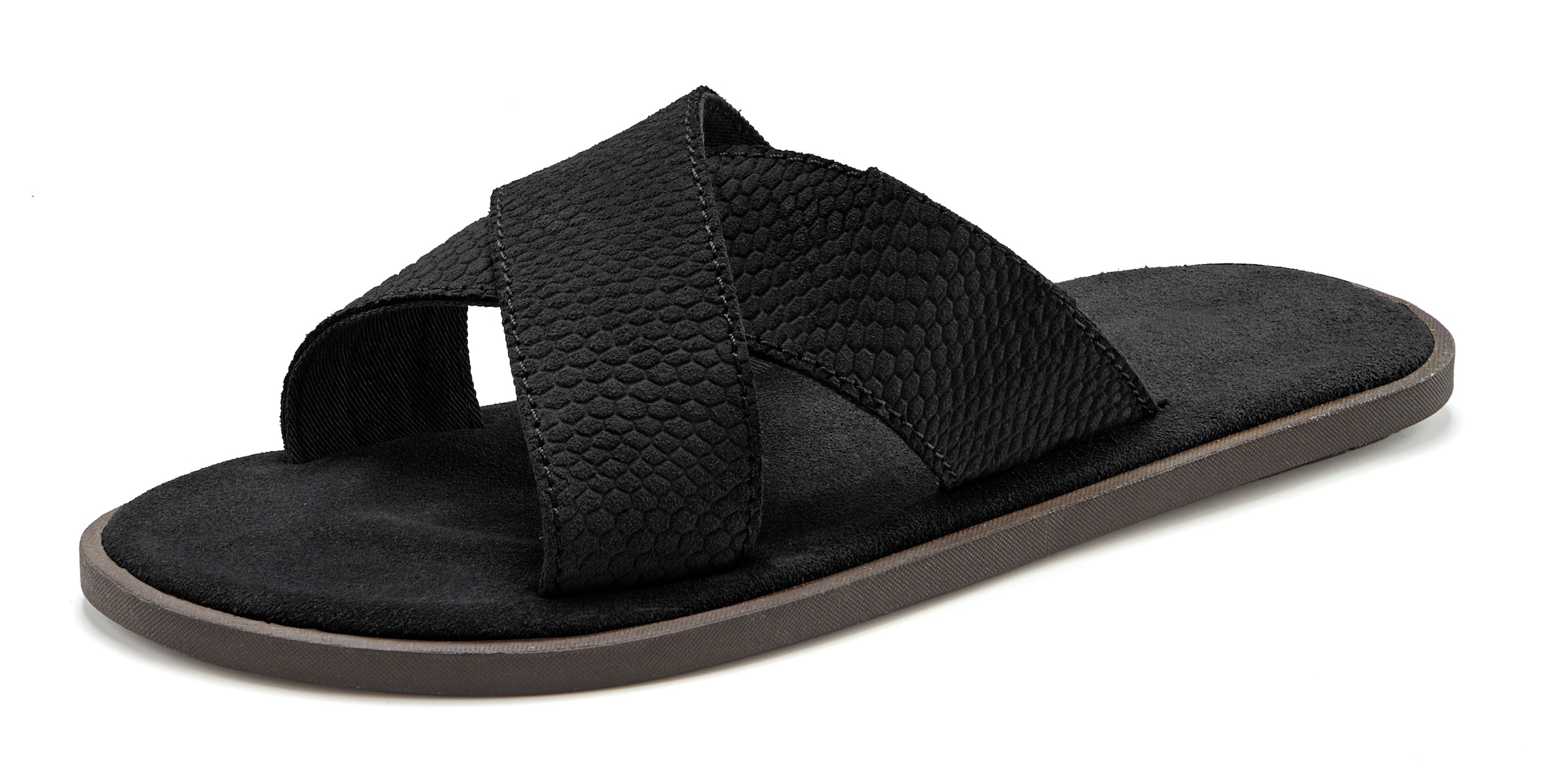 Beachtime Pantolette »Sommerschuhe, offener Schuh, Sandale«  NOUVEAU en cuir souple avec semelle légère