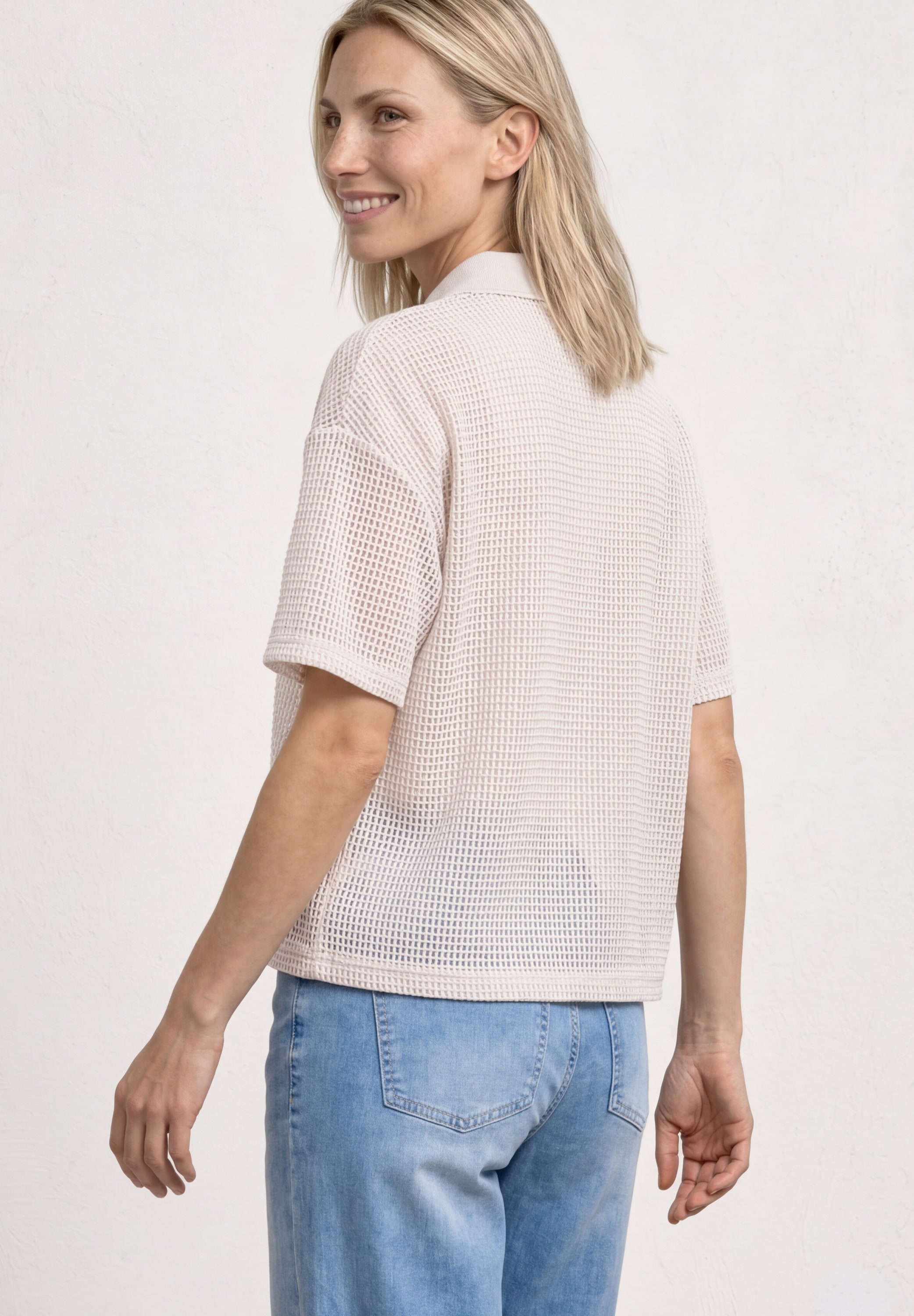 STREET ONE Polo polo mesh 2-en-1 à manches courtes