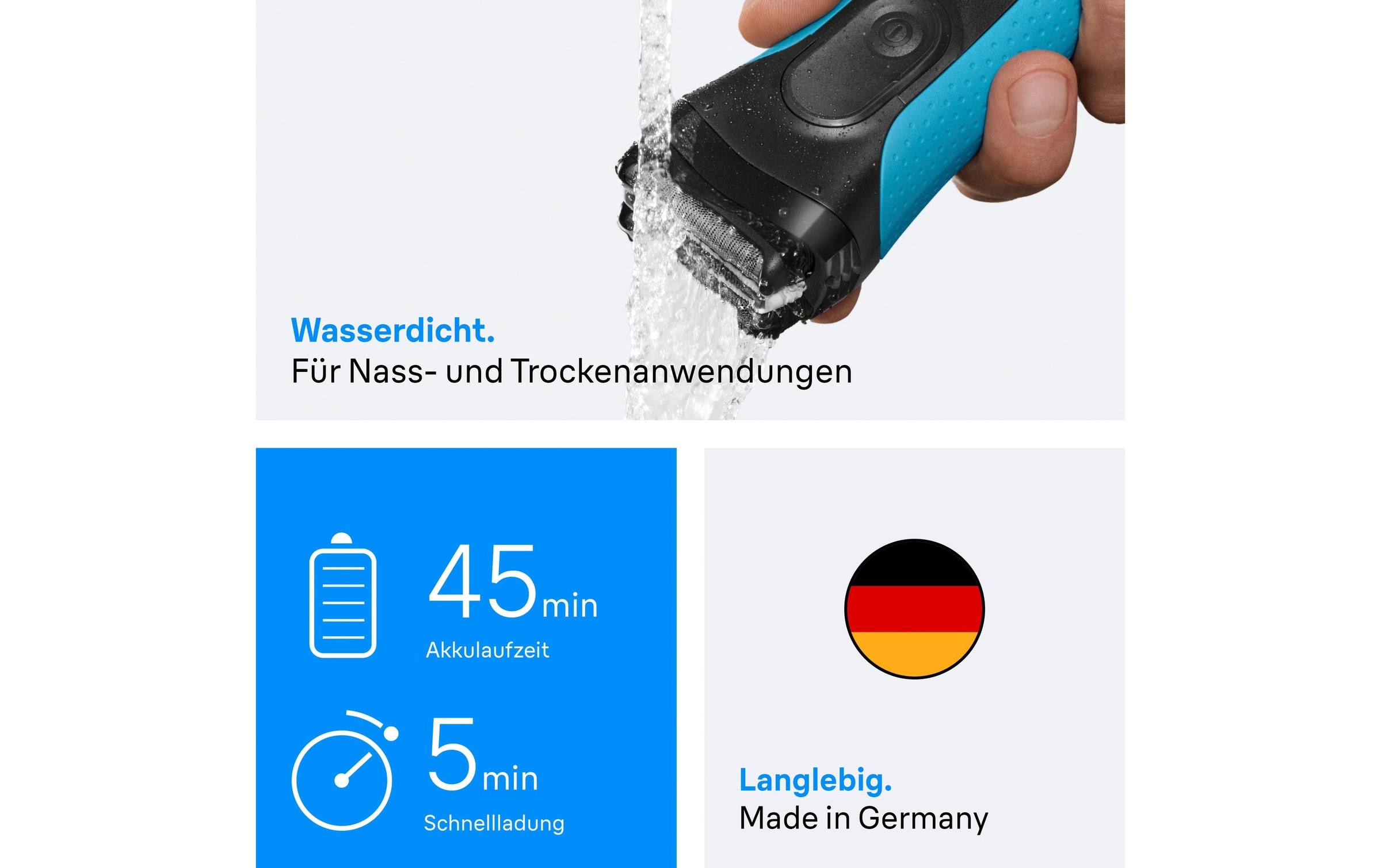 Braun Gesichtshaarrasierer »Series 3+ 3040s« Gesicht