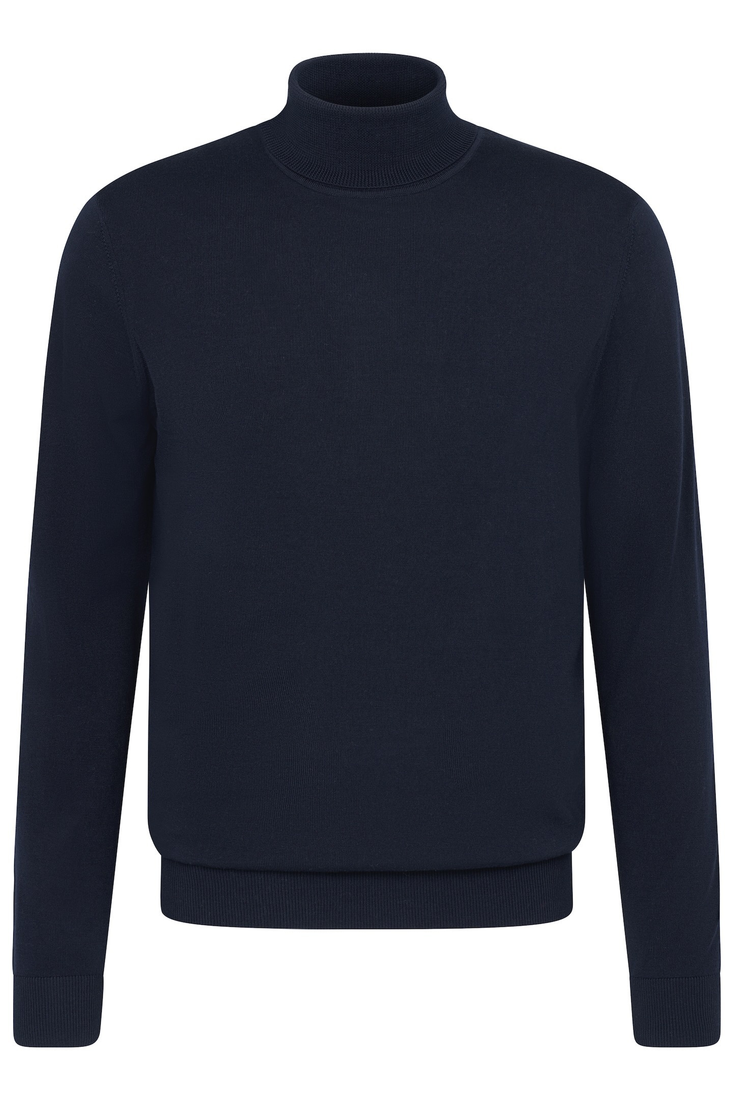 bugatti Pull à col roulé aus 100 % Merinowolle