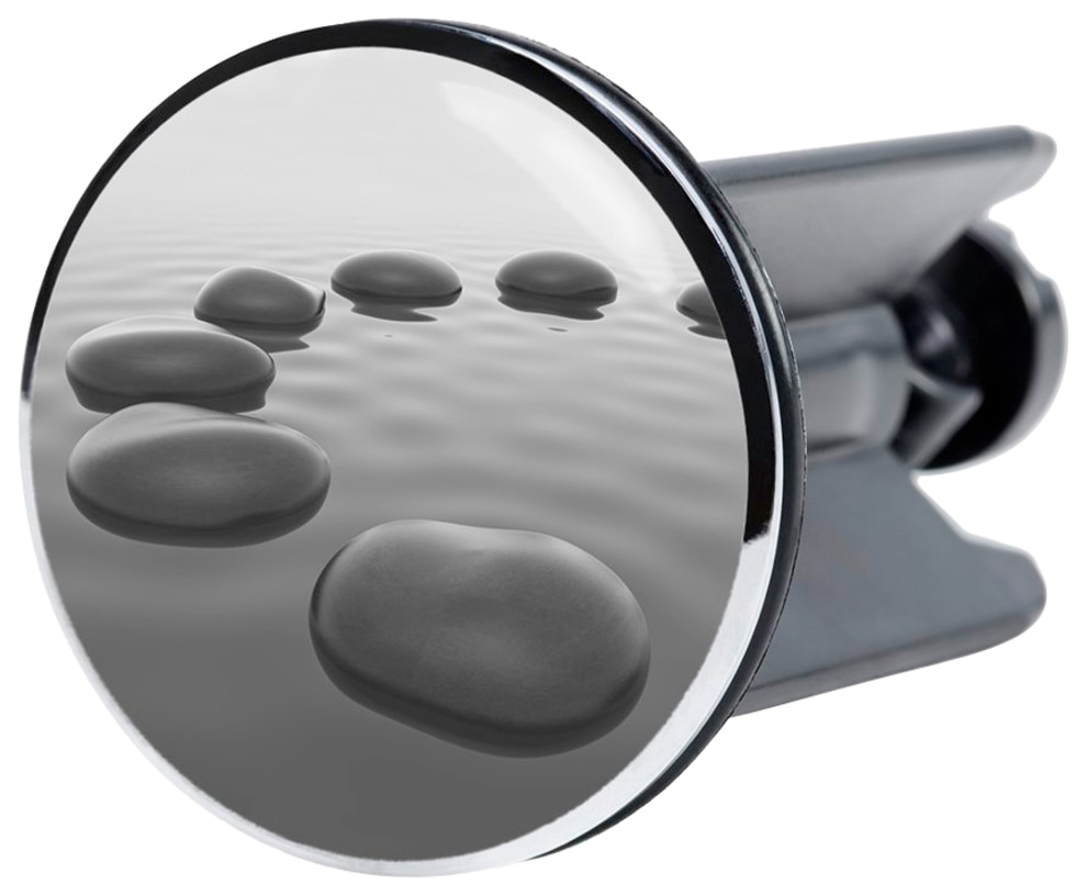 Sanilo Badaccessoire-Set »Black Stones« bestehend aus WC-Sitz, Badteppich, Stöpsel, Seifenspender, WC-Bürste