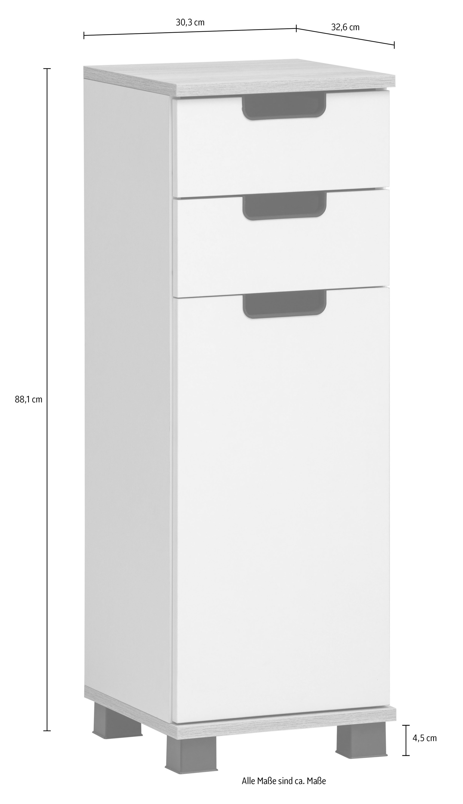 Schildmeyer Stauraumschrank »Emmik, Breite 60 cm, platzsparend, verstellbare Einlegeböden« Made in Germany