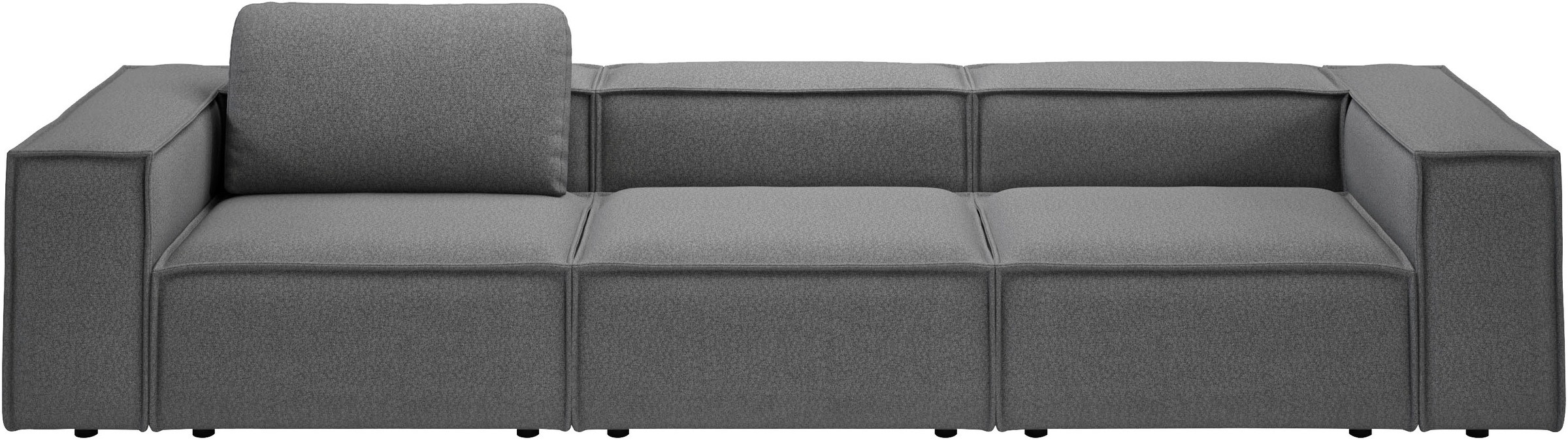 Home affaire 3,5-places »Watertown, modernes Big-Sofa XXL, 336 cm Breite, Japandi Design« énorme canapé design avec beaucoup d'espace & revêtements doux dans des couleurs tendance