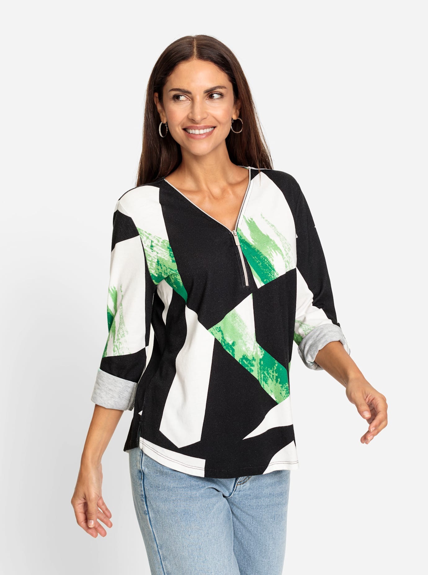 Inspirationen T-shirt à manches longues »Modal-Baumwoll-Shirt« 1 cuis