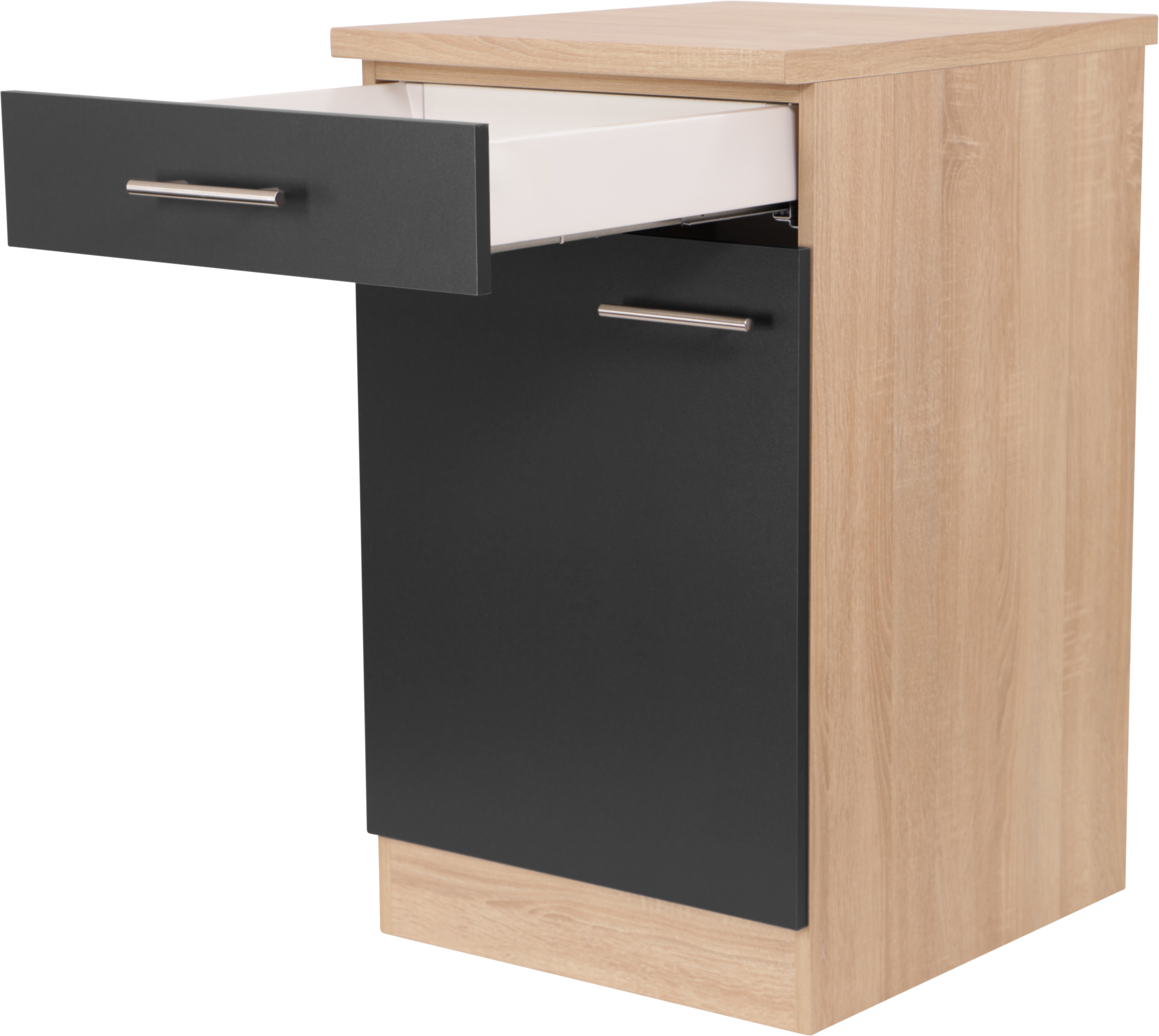 RESPEKTA Armoire basse »Merle« Breite 50 cm, Soft-Close, Griffe aus Metall, 85 cm Arbeitshöhe