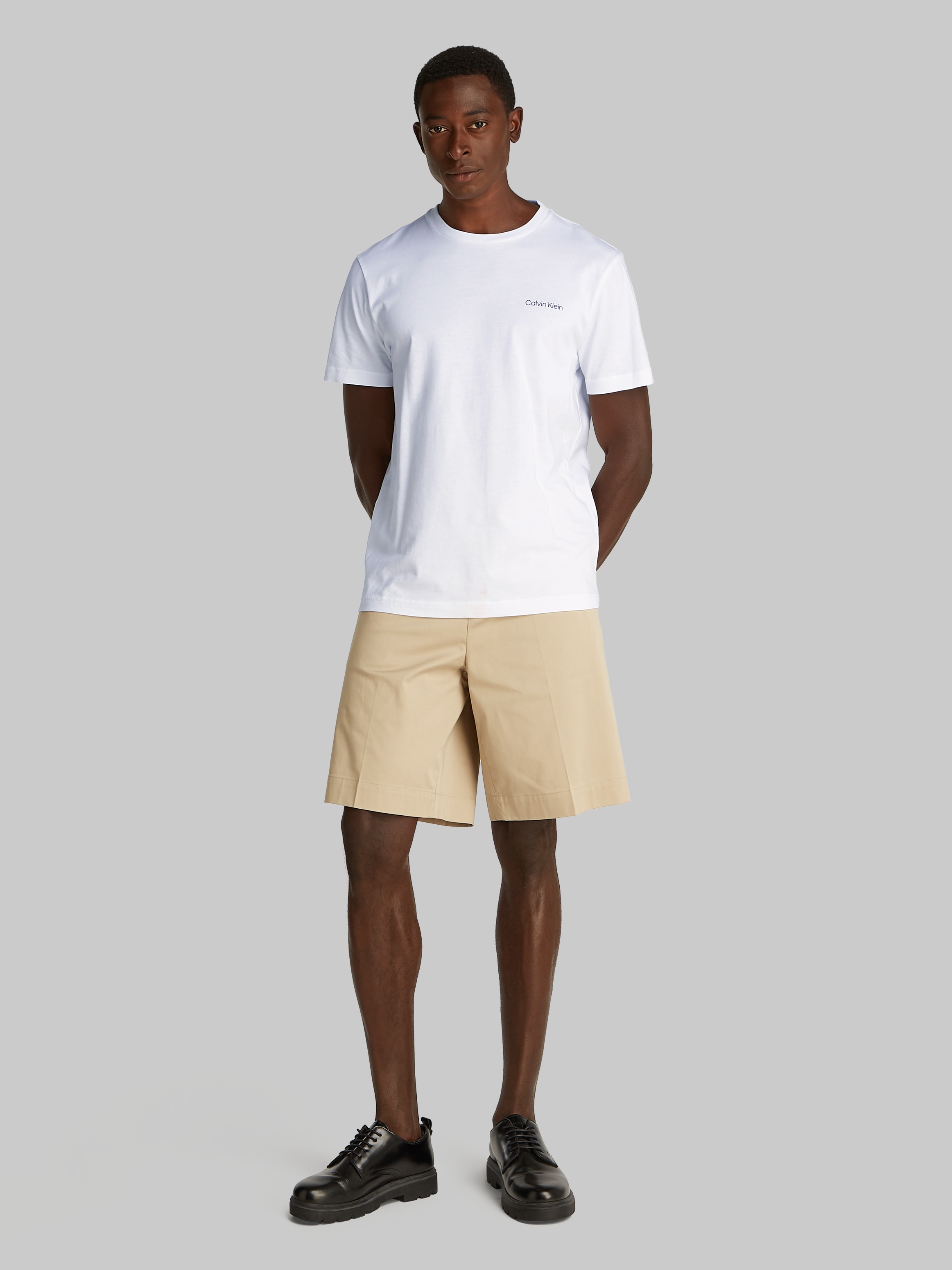 Calvin Klein T-shirt »CP-LINEAR BOX LOGO T-SHIRT« in Unifarbe