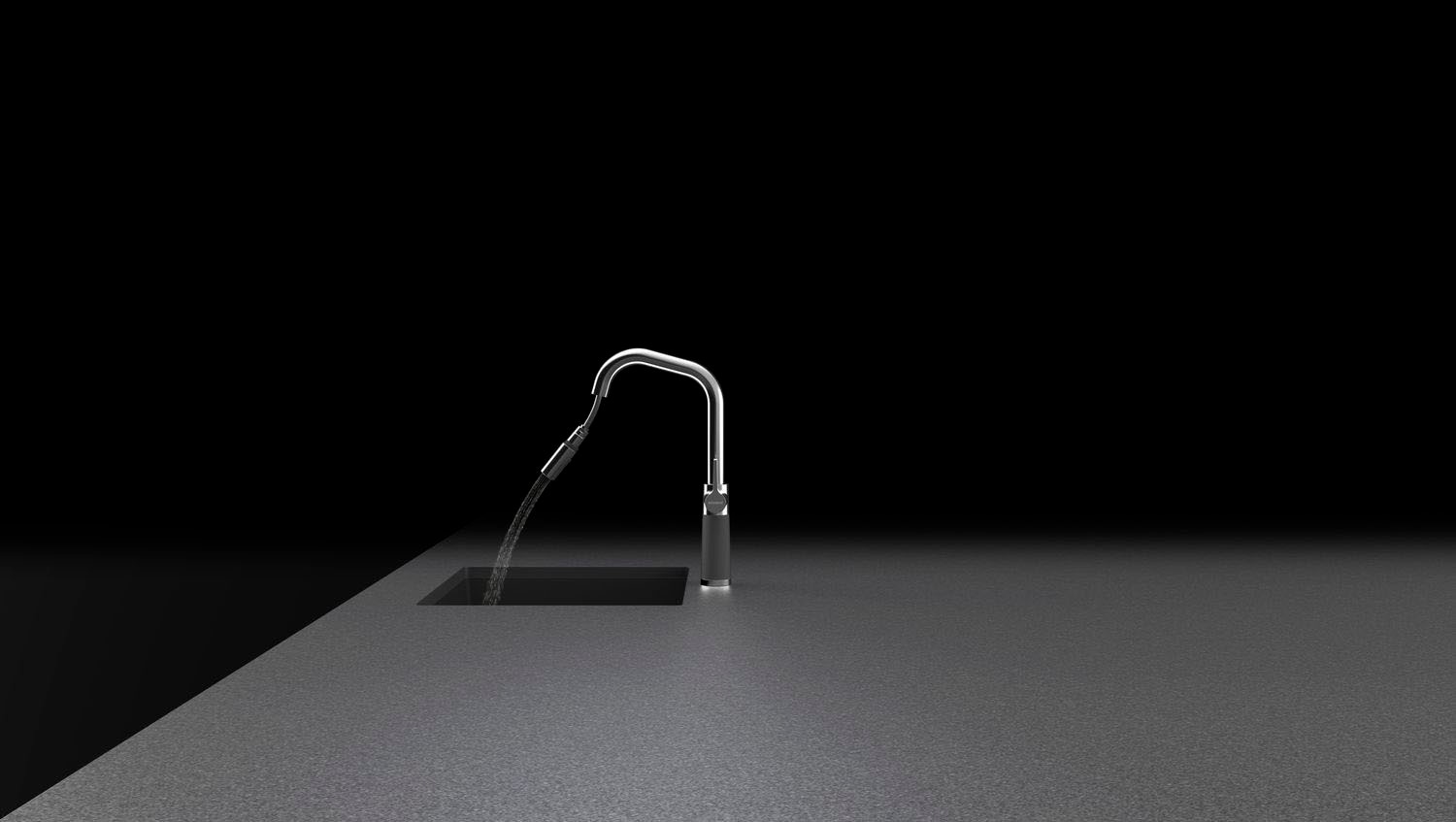 Schock Robinetterie de cuisine »SC-530 SB« ausziehbar, Strahl-Brause, Rückflussverhinderer, Schwenkbereich 120°