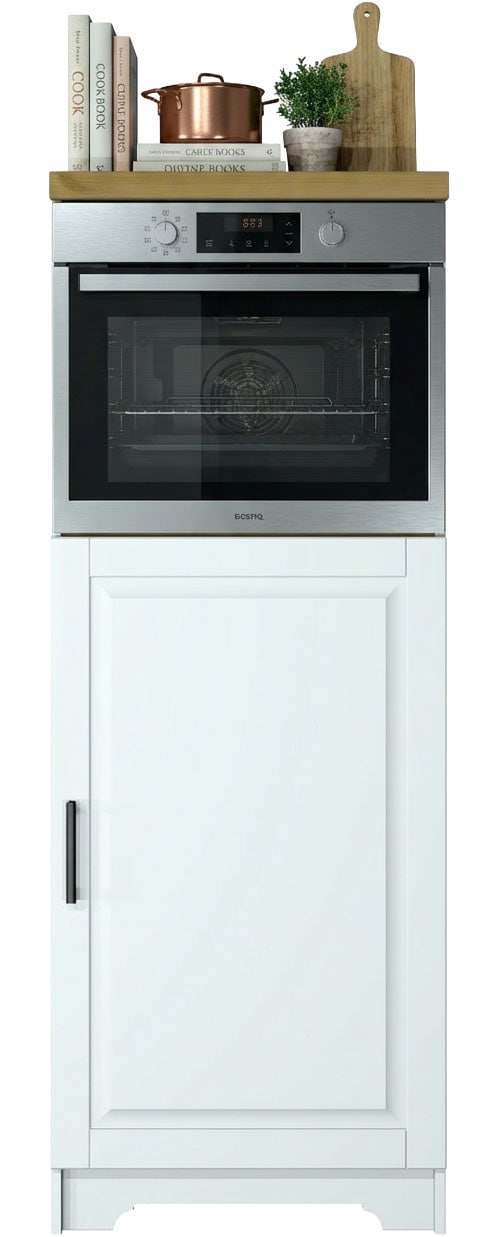 Home affaire Four/réfrigérateur encastrable »Meliss« aus massiver Kiefer, Breite 60 cm, Soft-Close-Funktion