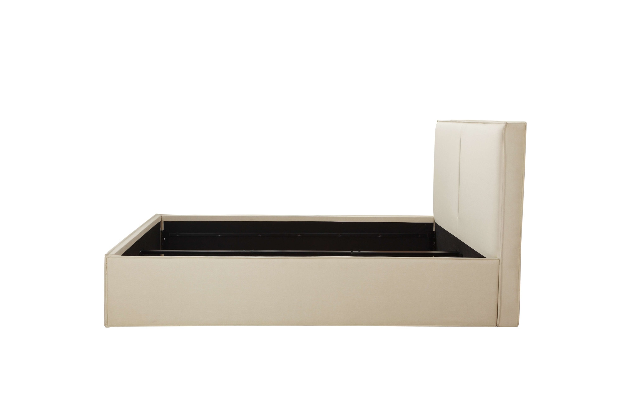 GOODproduct Lit rembourré »Hamar Cosy, 300 KG belastbar! Leinenoptik, gepolstertes Kopfteil« Liegefläche 140x200, ca. 110cm hohes Kopfteil, ca. 40cm Liegehöhe,  stilvoll, optional mit 4 Schubladen, FSC®-zertifiziert