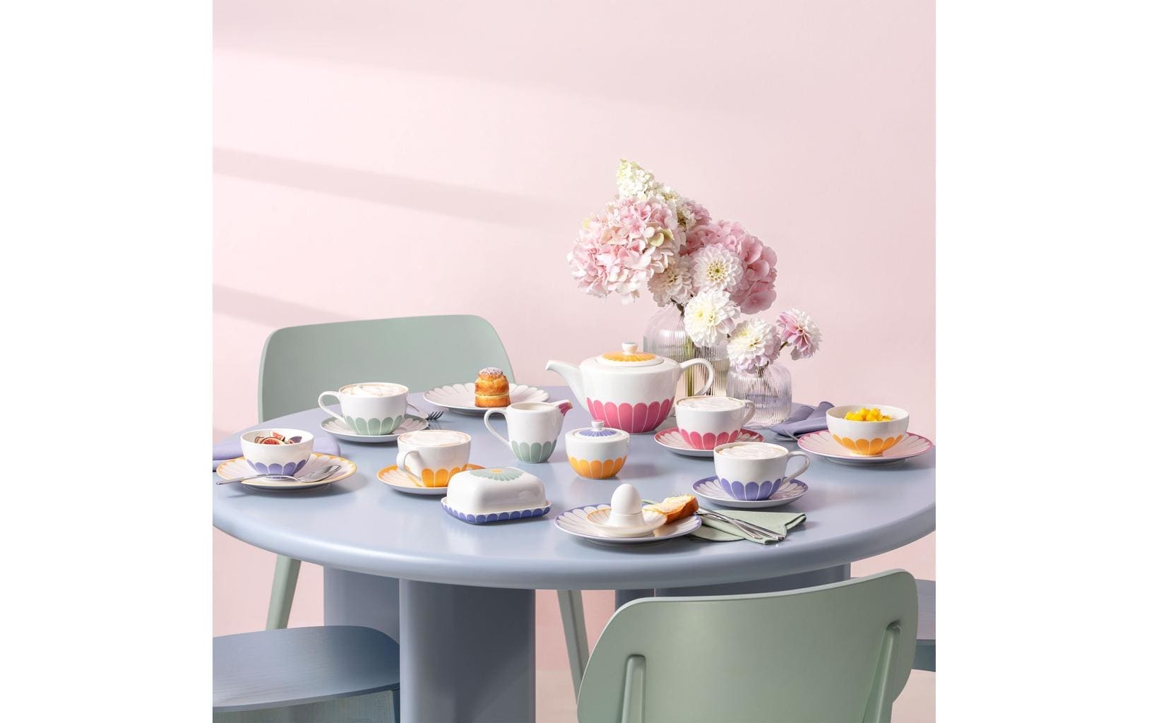 Villeroy & Boch Teekanne »Fleur 1,2 l« 1,2 l Elegante Porzellanteekanne mit Blumenmuster