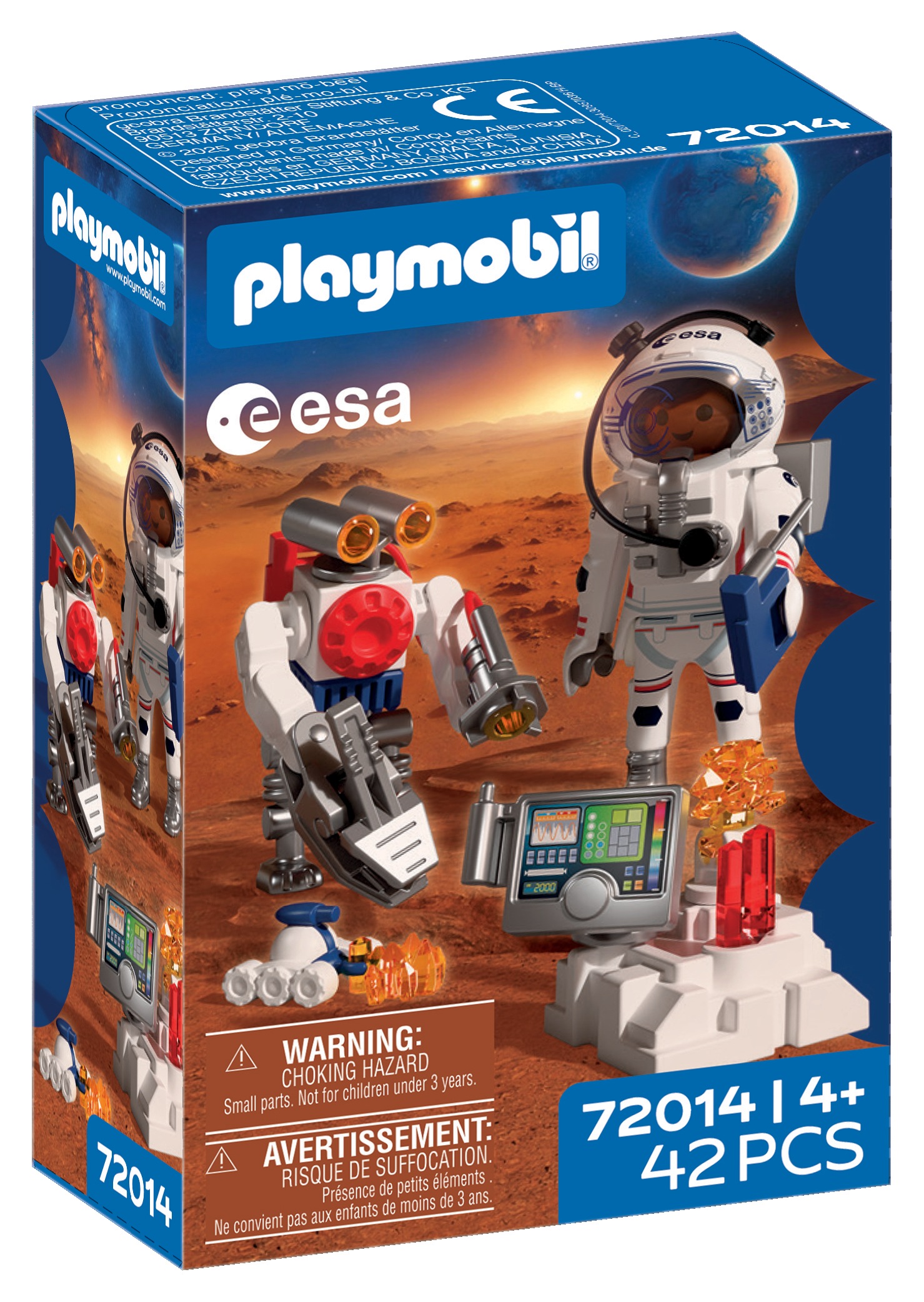 Playmobil® Jeu de construction »ESA: Astronaut mit Roboter (72014), City Action«