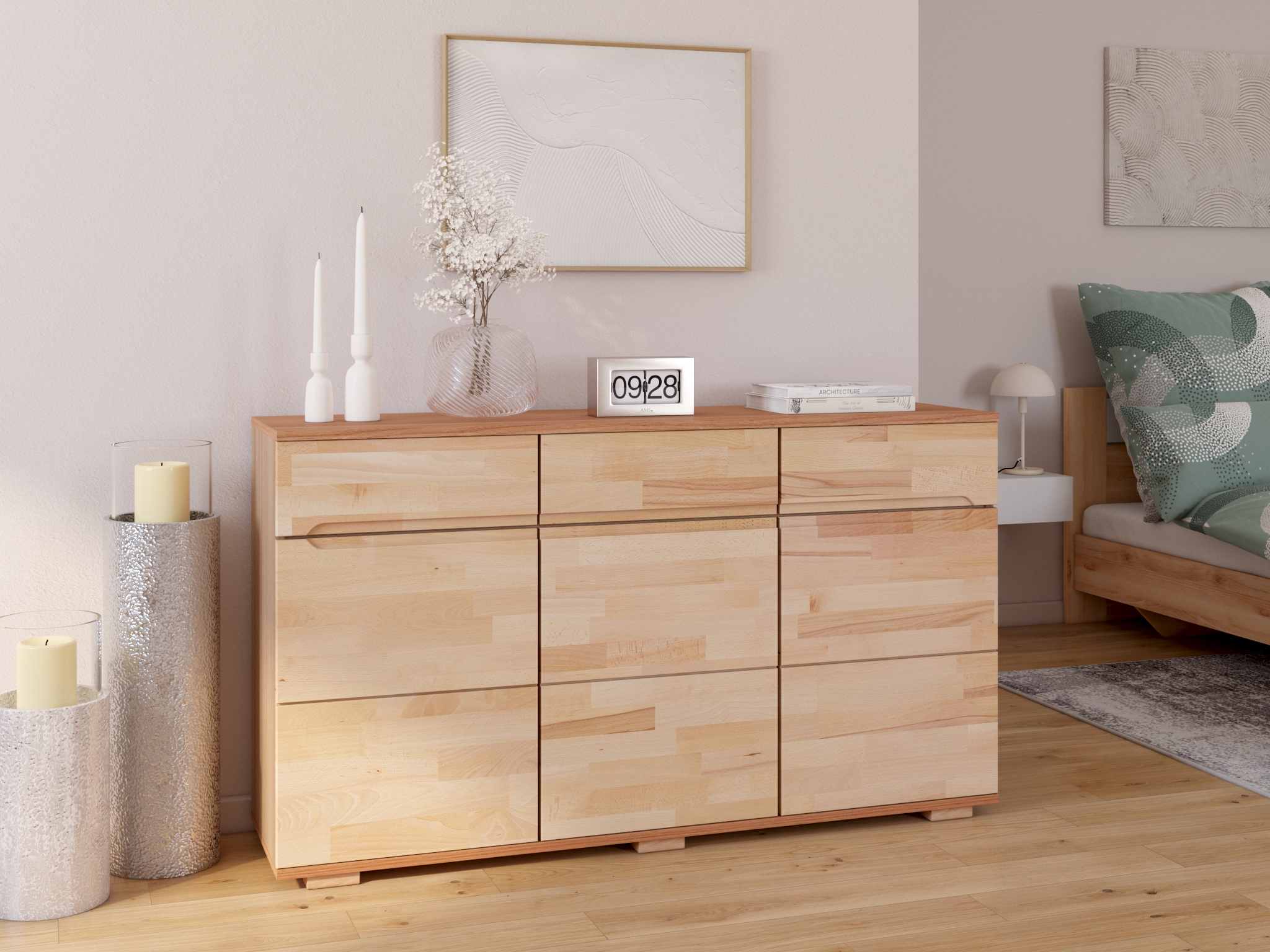 Home affaire Tischvase »Marenne« aus Glas, mit wunderschönem Schliff