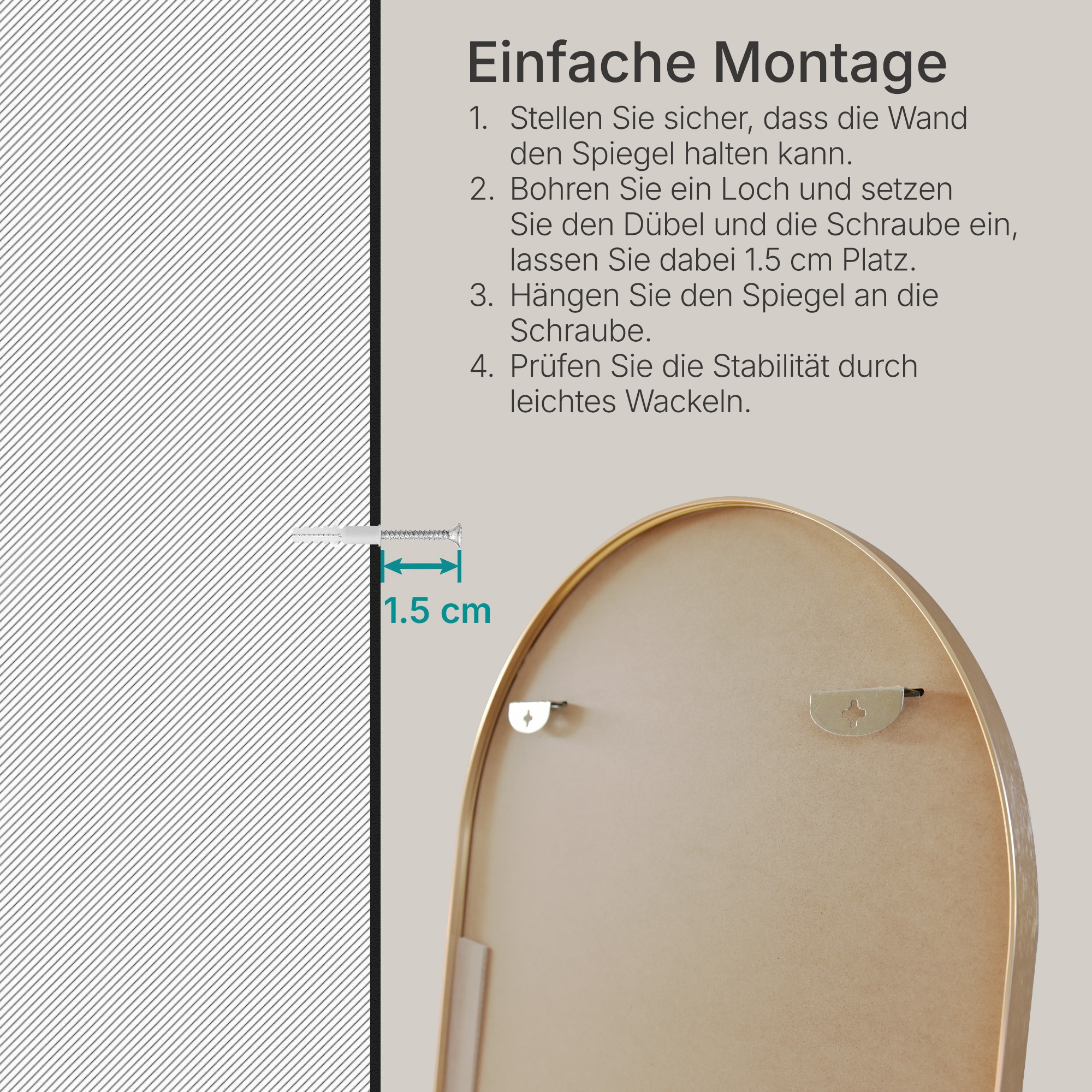GOODproduct Spiegel »Standspiegel Addrik, wahlweise in 2 Grössen 150x40cm oder 180x60cm« Ganzkörperspiegel mit Sicherheitsglas, in verschiedenen Farben