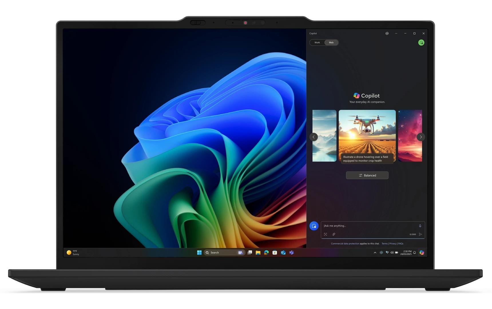 Lenovo Ordinateur portable »ThinkPad X13 Gen 6 (AMD) Copilot+ PC« / 13,3 ″ AMD Ryzen™ AI 7 1.000 GB SSD