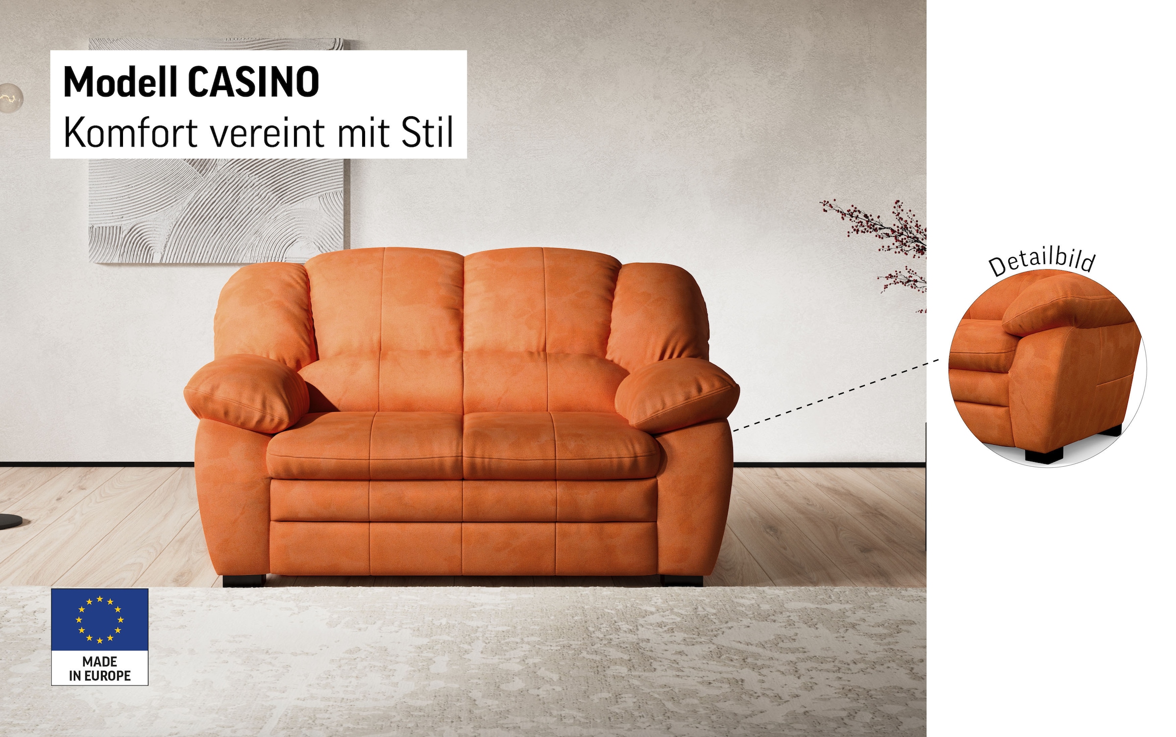 COTTA 2-places »Casino« Polstergarnitur, auch als Set erhältlich