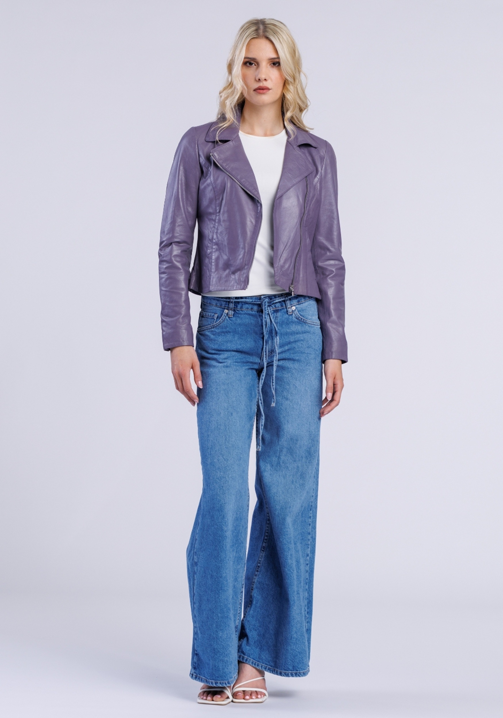 Freaky Nation Veste en cuir »Lederjacke-FN«