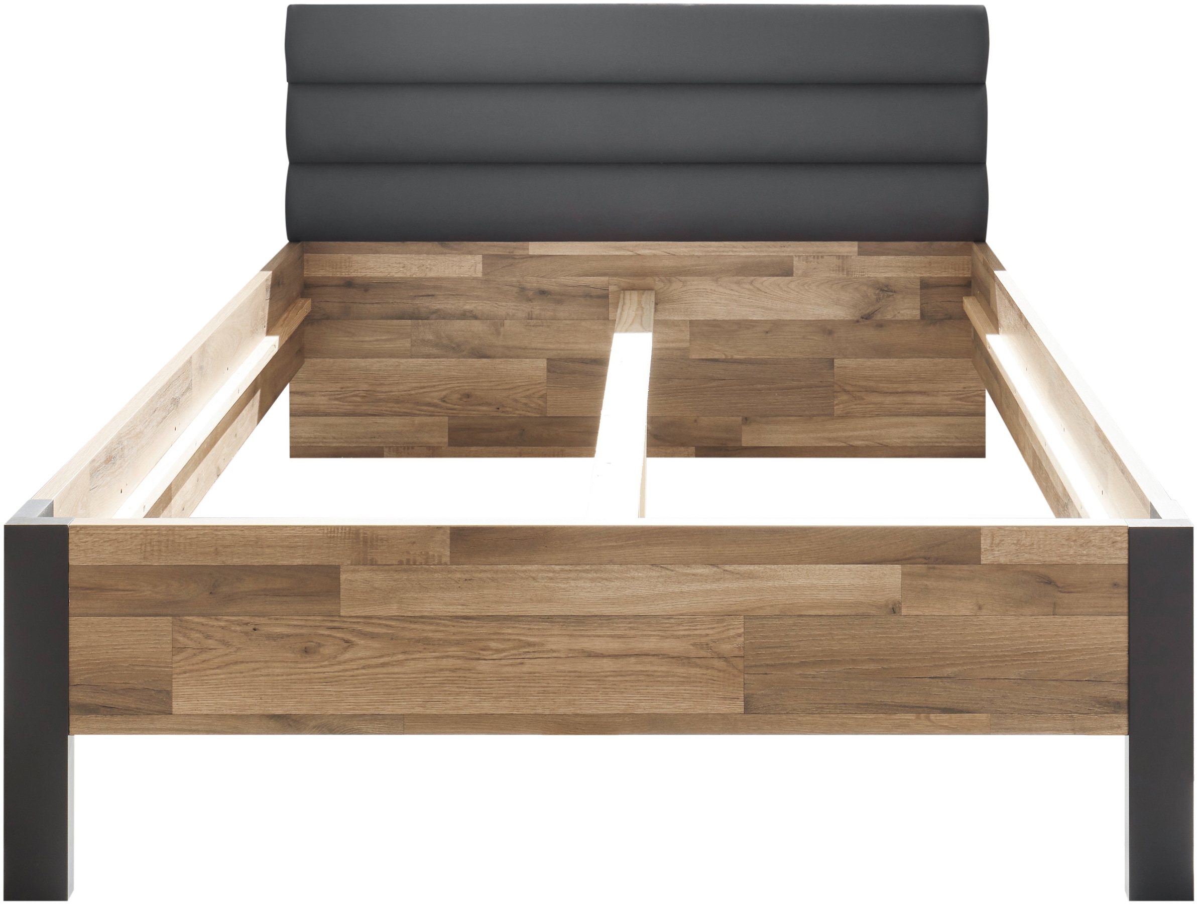 Begabino Sommier »Dallas Bett, Jugendbett mit gepolstertem Kopfteil« lit rembourré disponible en 140 ou 120 cm