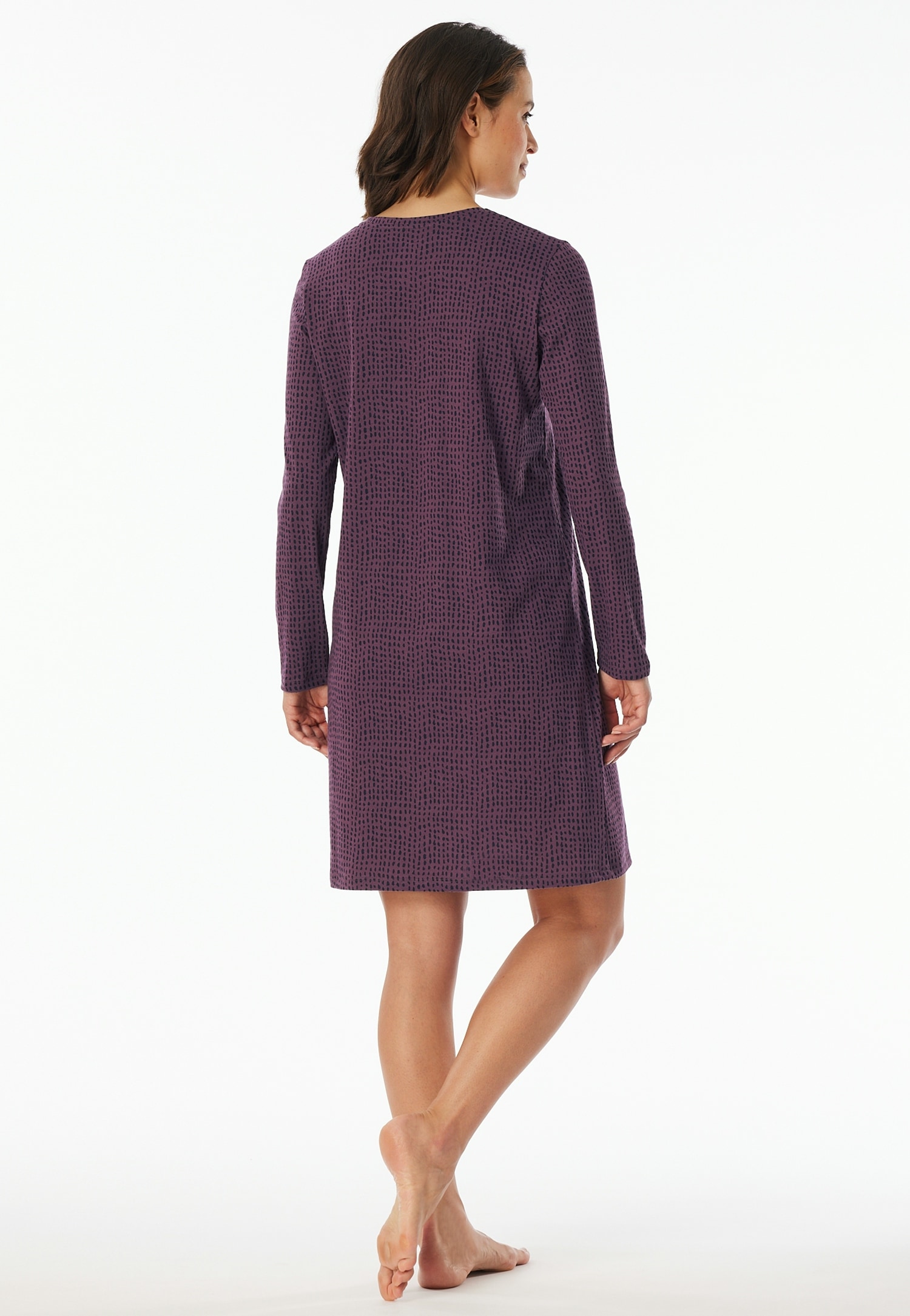 uncover by SCHIESSER Chemise de nuit »Uncover Nightwear« 0,  Baumwolle, Single Jersey-Qulität, V-Neck, weich, atmungsaktiv