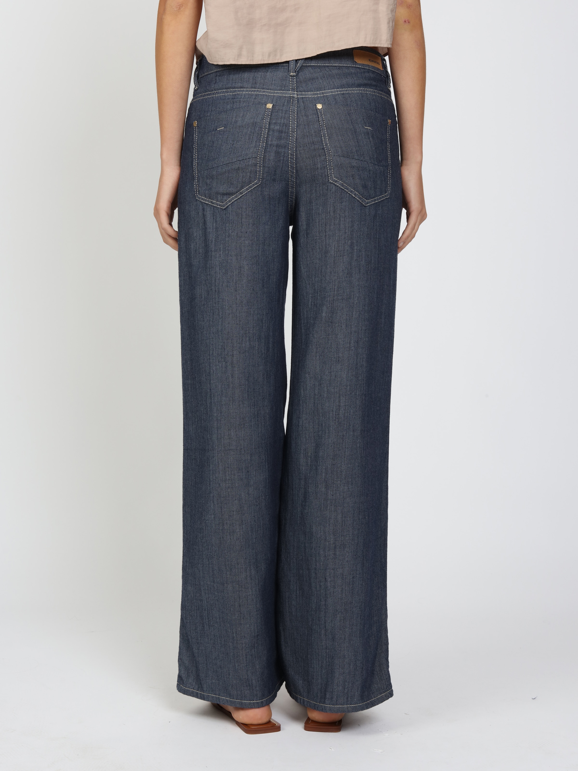 GANG Jeans large »94CARLOTTA« denim clair, avec lyocell