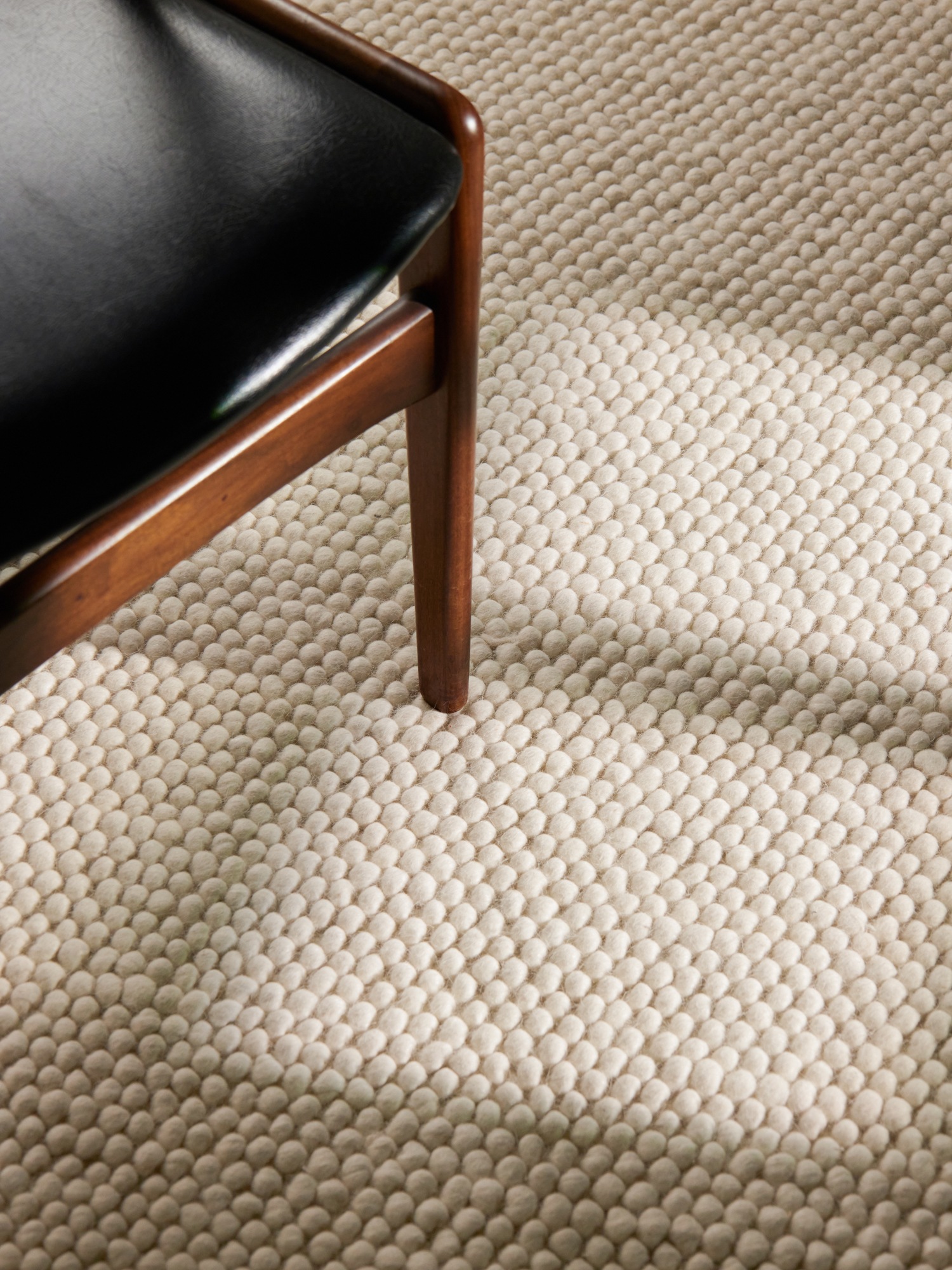 Ted Baker Wollteppich »Diana« rund 16 mm Höhe Wolle, Natur, Handgemacht, Wohnzimmer, Esszimmer, Schlafzimmer, Skandi