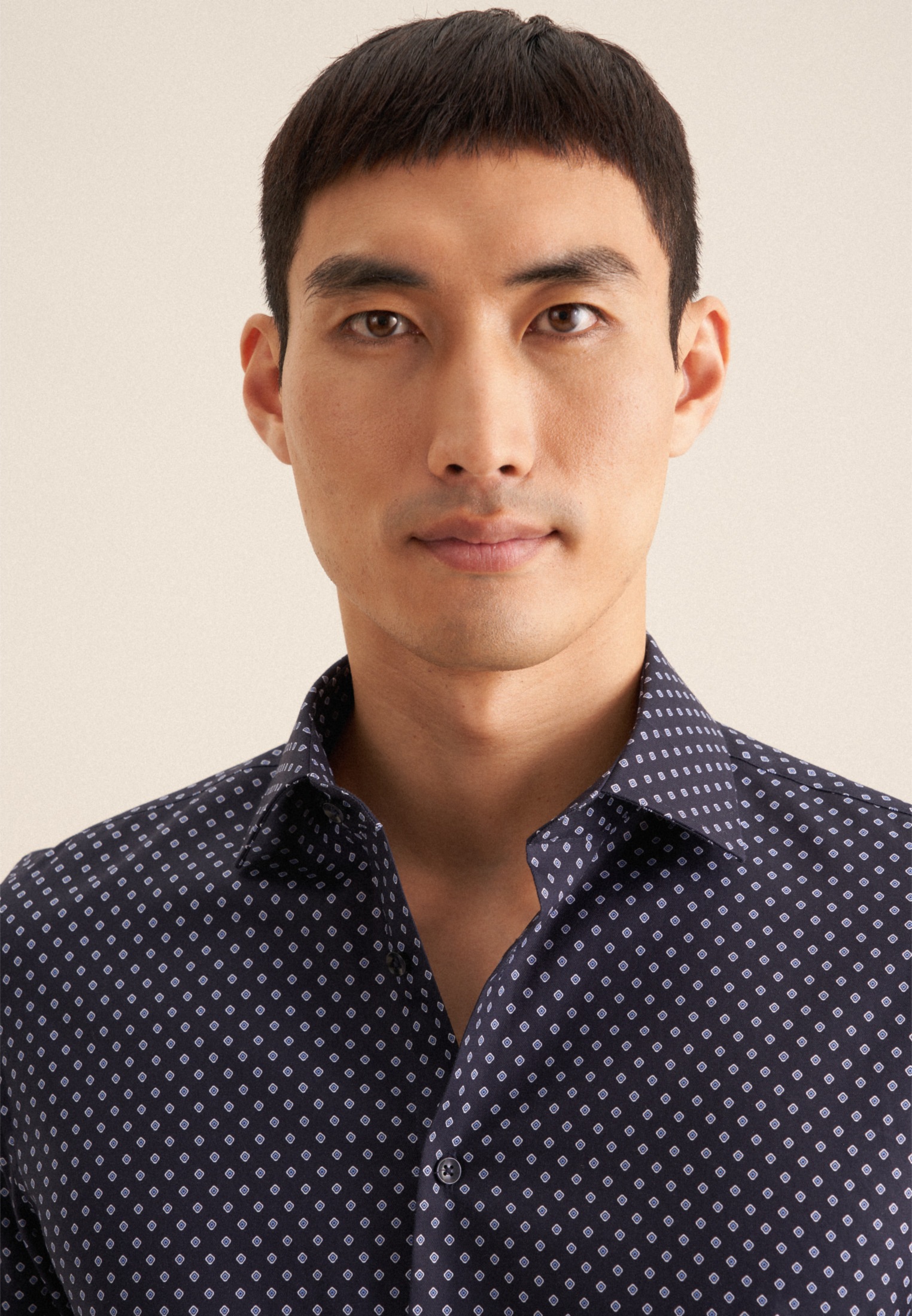 seidensticker Businesshemd »Slim«, Slim Langarm Kentkragen Druck
