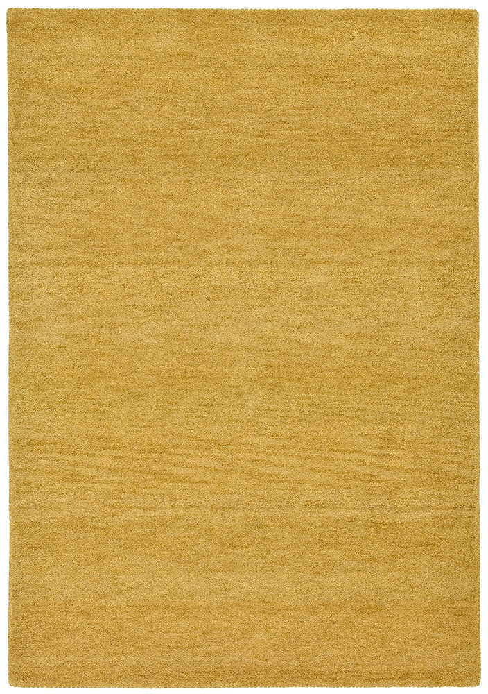 THEKO Wollteppich »Gabbeh Uni, Handgefertigt, meliert, auch als Läufer erhältlich, Wolle« rechteckig 14 mm Höhe Schlafzimmer, Wohnzimmer, Esszimmer, auch als Läufer oder rund