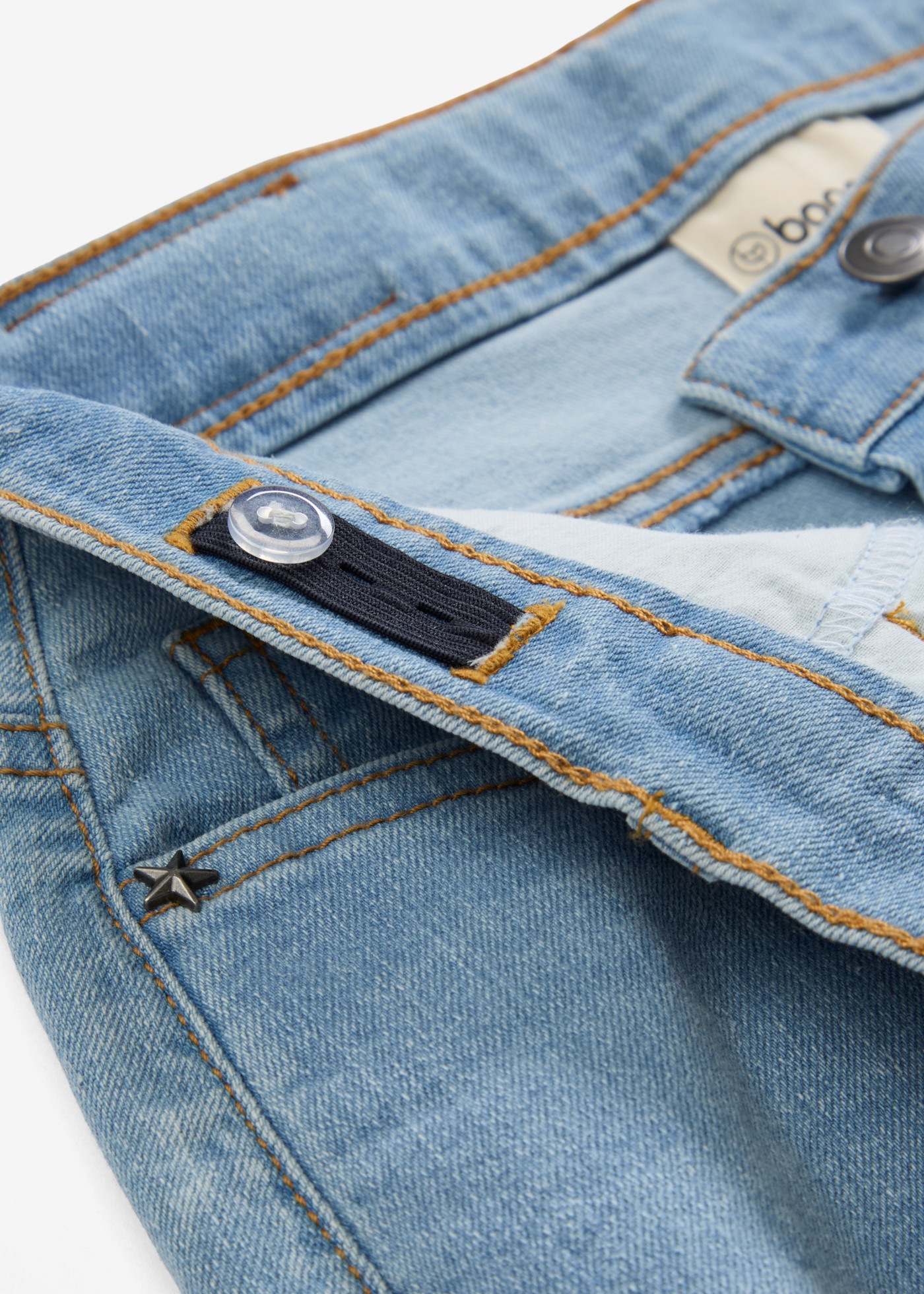 bonprix Jeans large coupe décontractée, taille mi-haute, avec style cinq poches