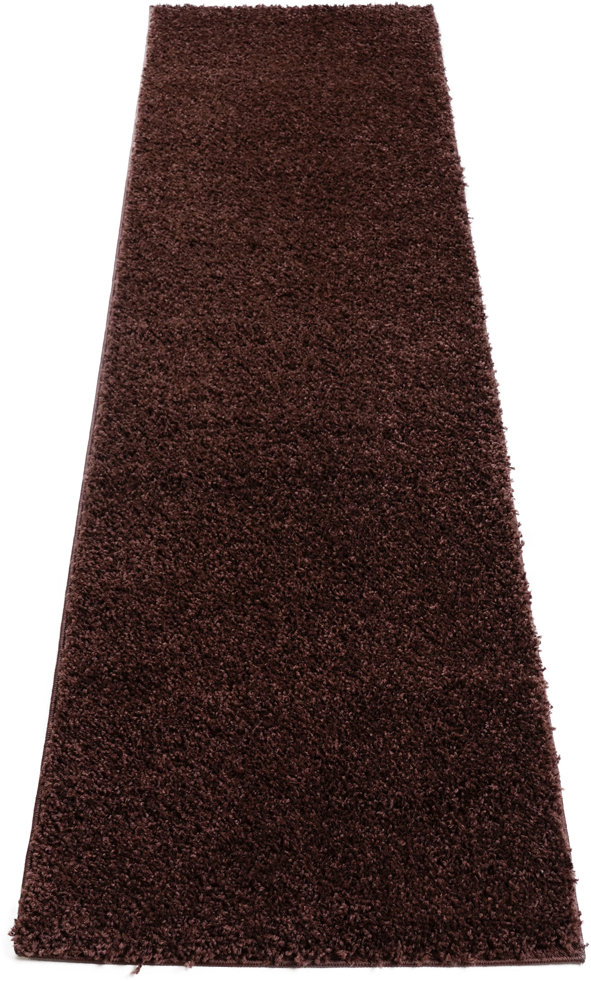 my home Läufer »Shaggy 30« rechteckig 30 mm Höhe Teppich-Läufer, Brücke, Uni-Farben, besonders weich und kuschelig