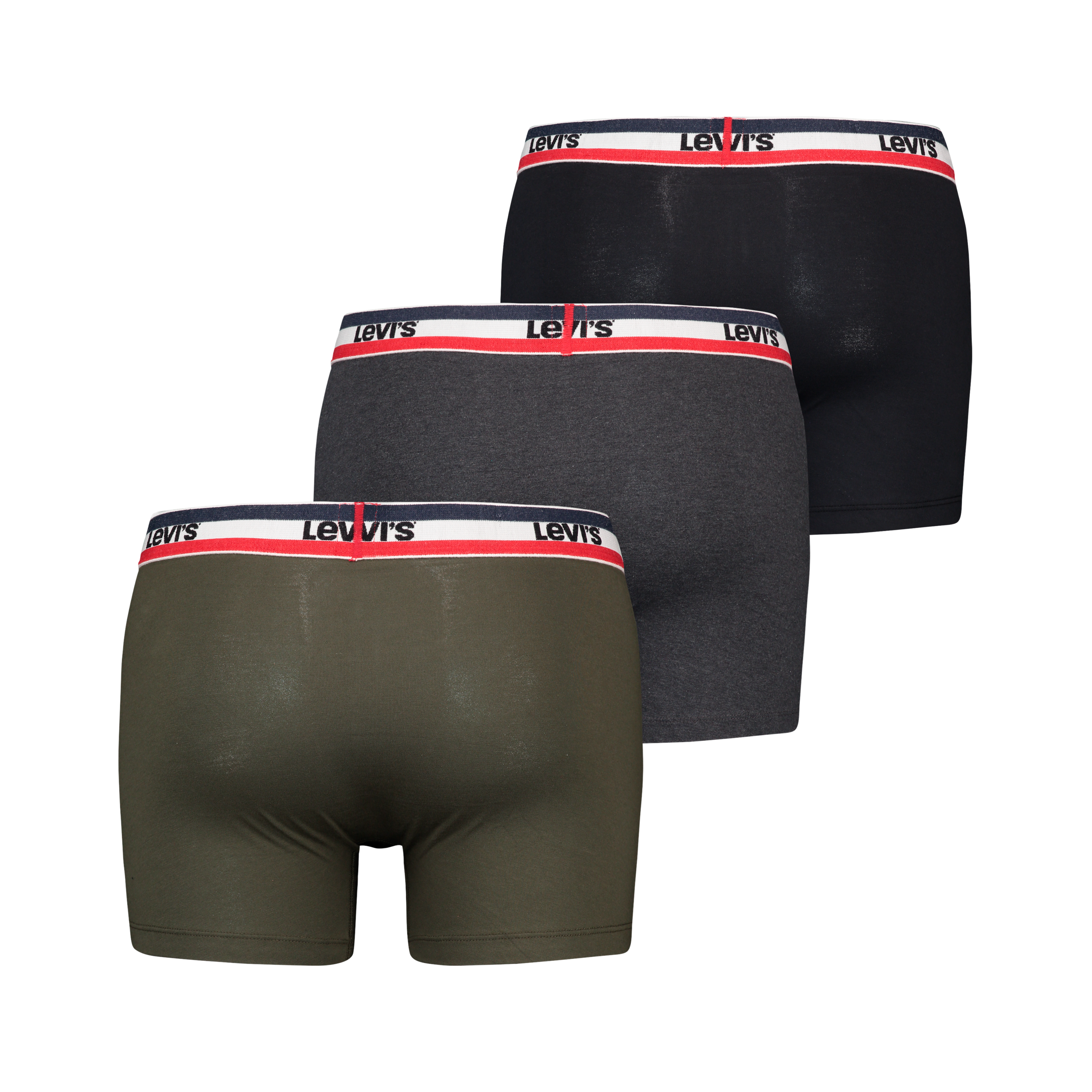 Levi's® Boxers »LEVIS MEN SPRTSWR LOGO BOXER BRIEF 3P« Packung, 3er Pack,  mit breitem Logobund