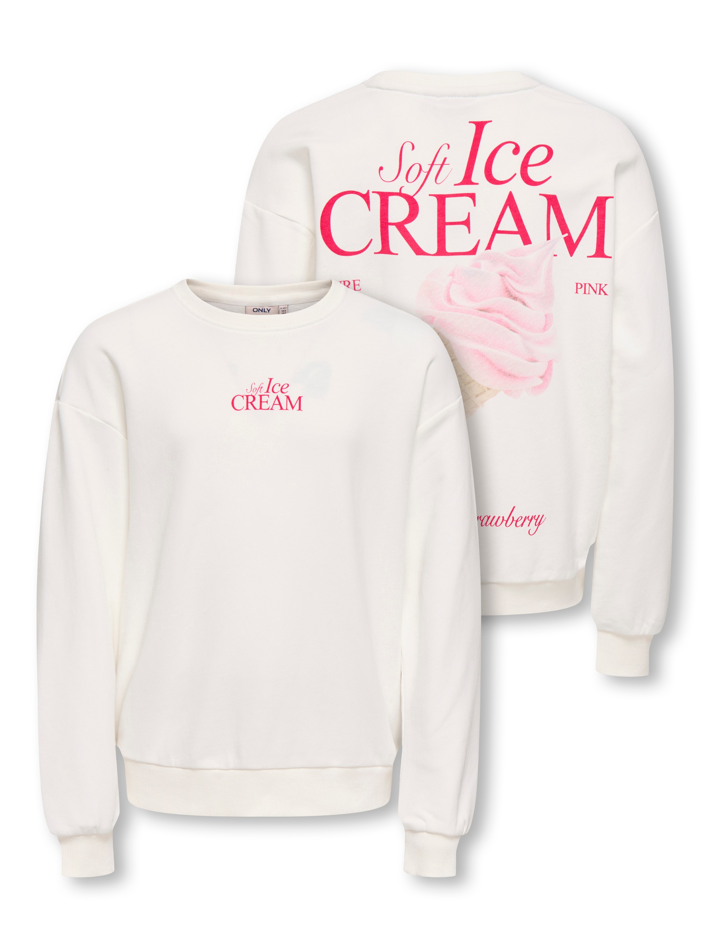 KIDS ONLY Sweatshirt »KOGPHILEA LIFE L/S LOOSE UB VD SWT«, Baumwollmischung, regular fit
