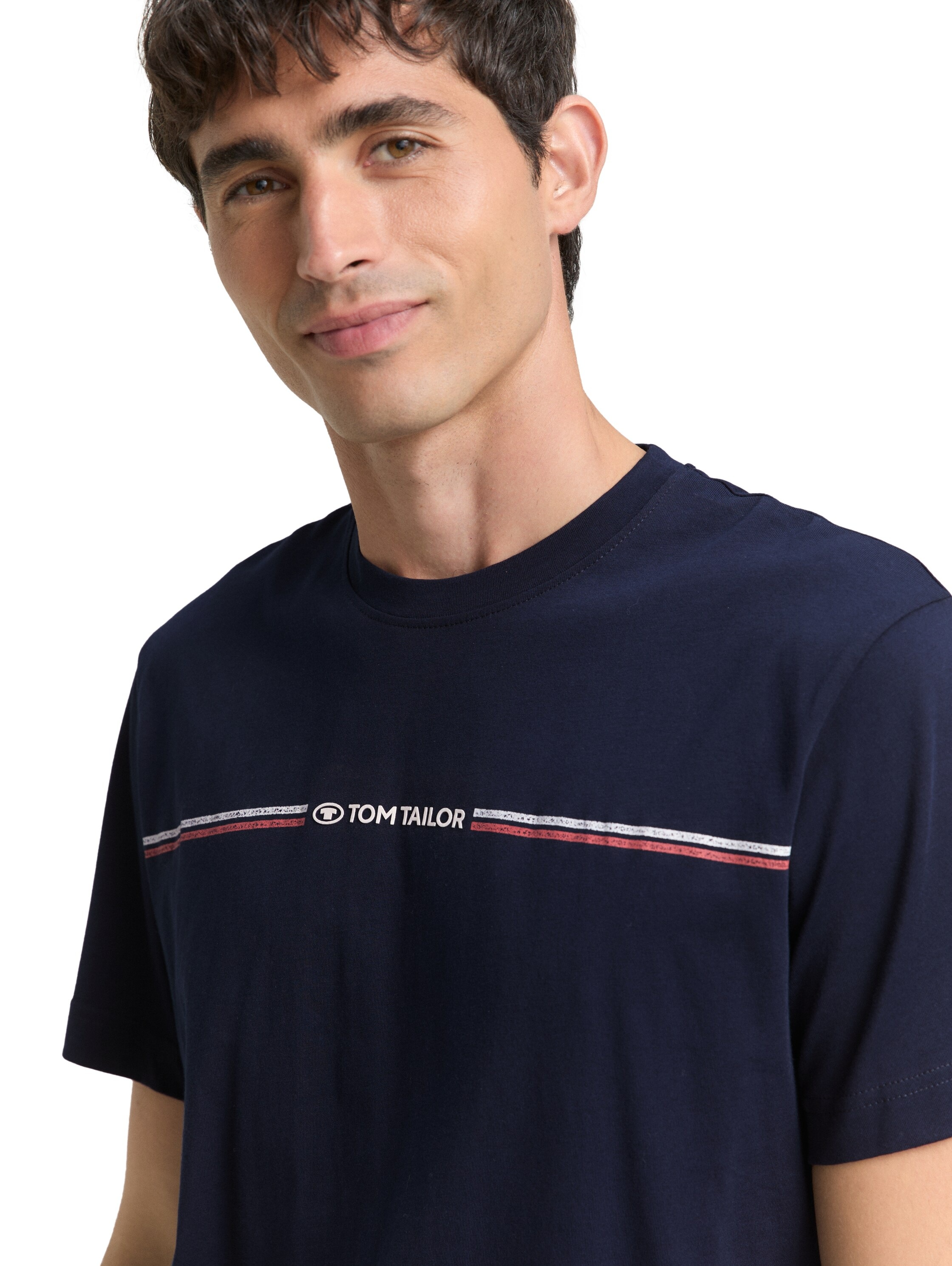 TOM TAILOR T-Shirt mit Logofrontprint