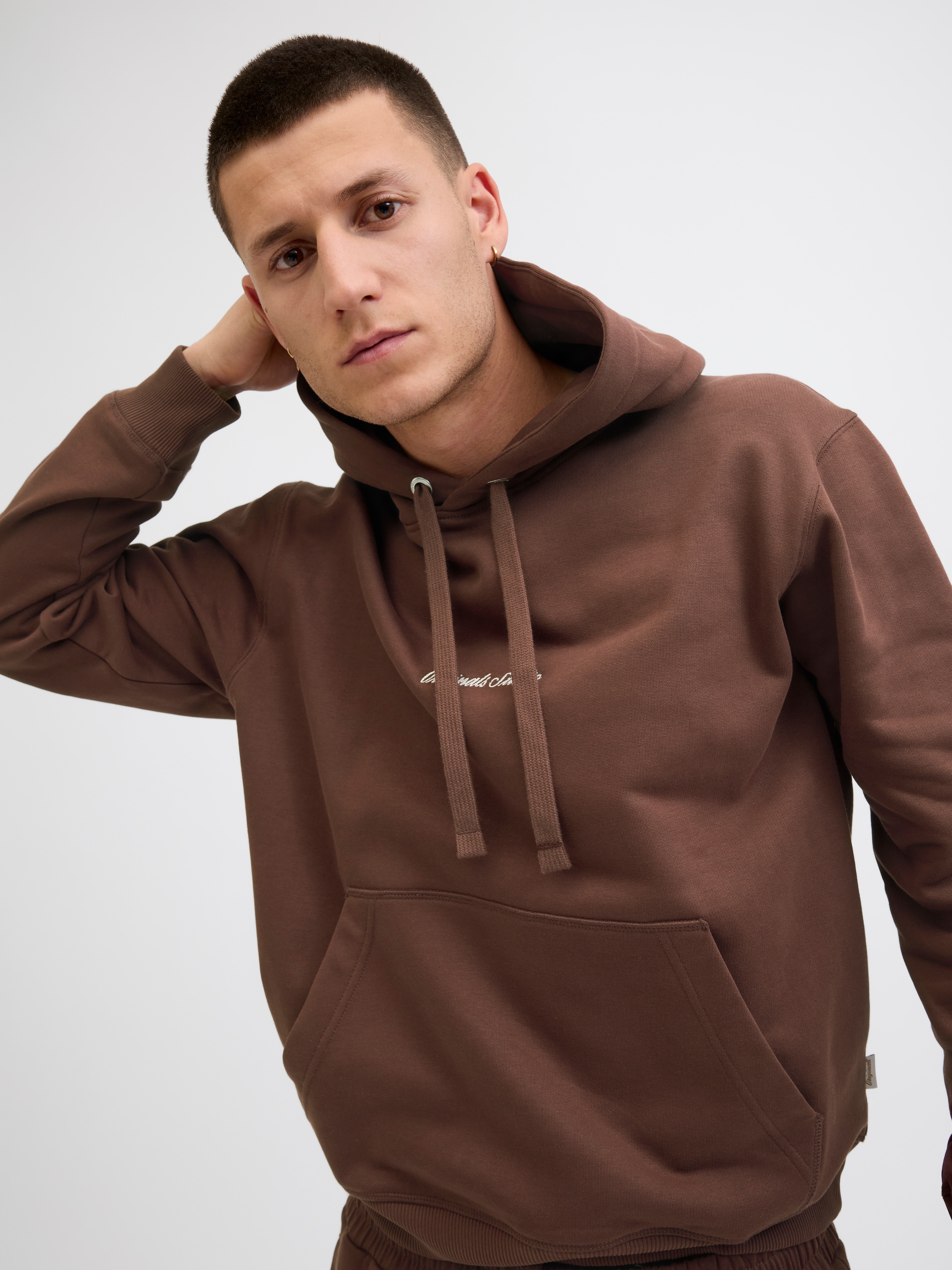 Jack & Jones Sweat à capuche »JORNORREBRO EMB SWEAT HOOD NOOS«, mit Logo Print
