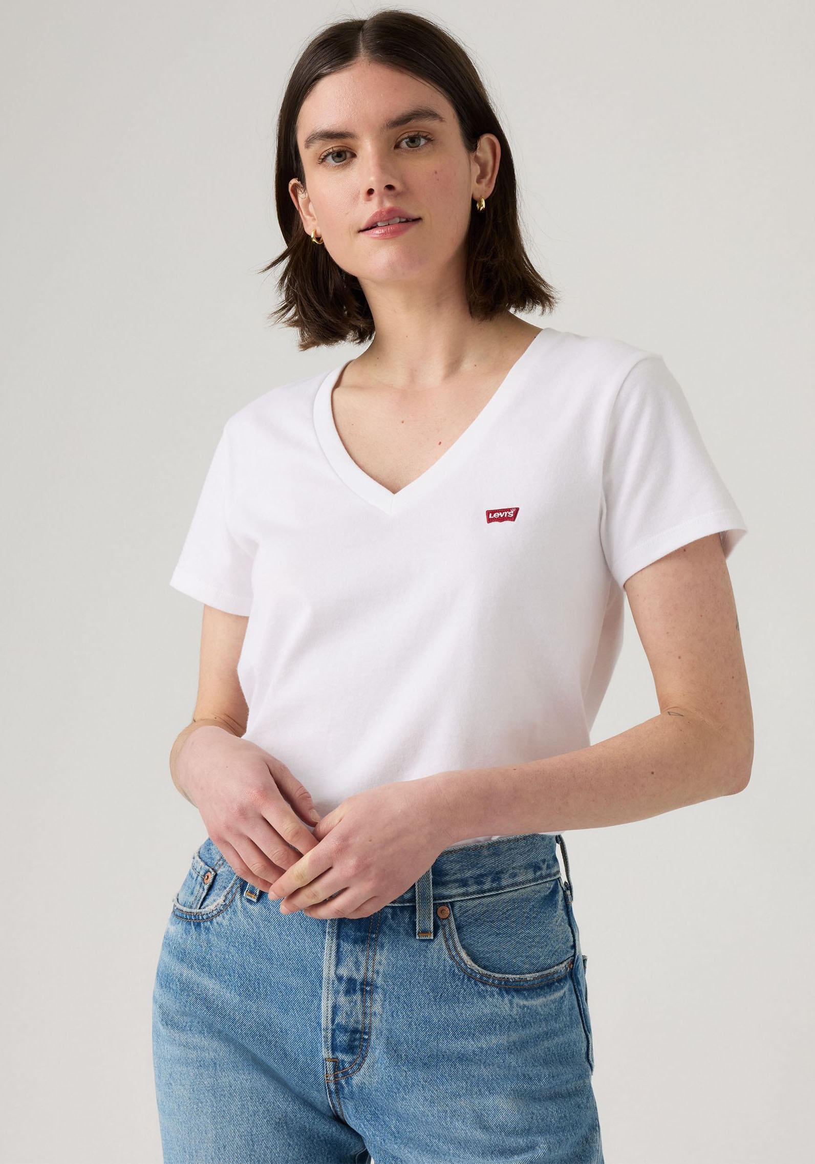 Levi's® T-Shirt »VNECK TEE 2 PACK« Packung, 2 Stk.