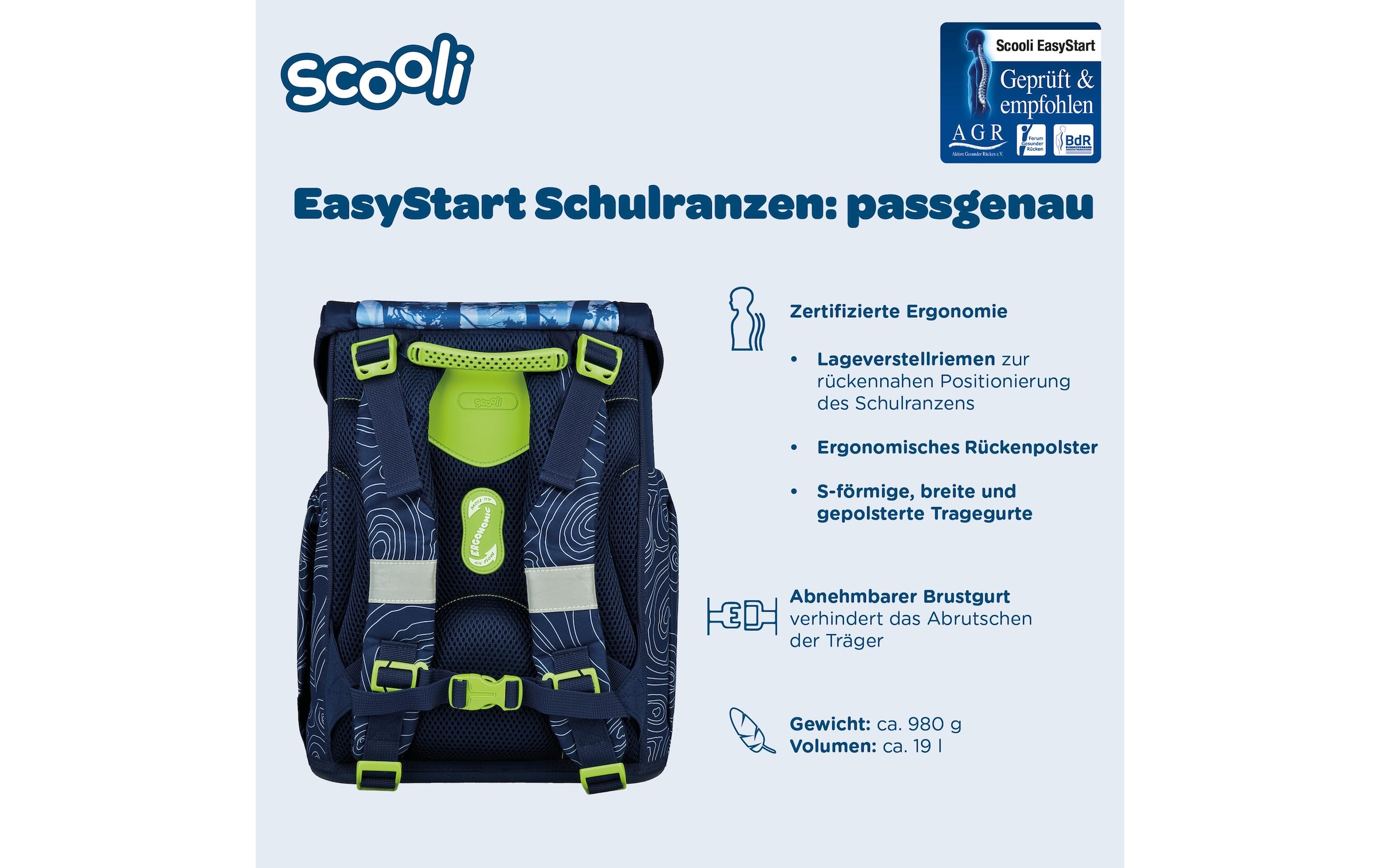 Scooli Cartable »Easy Start« Reflektoren