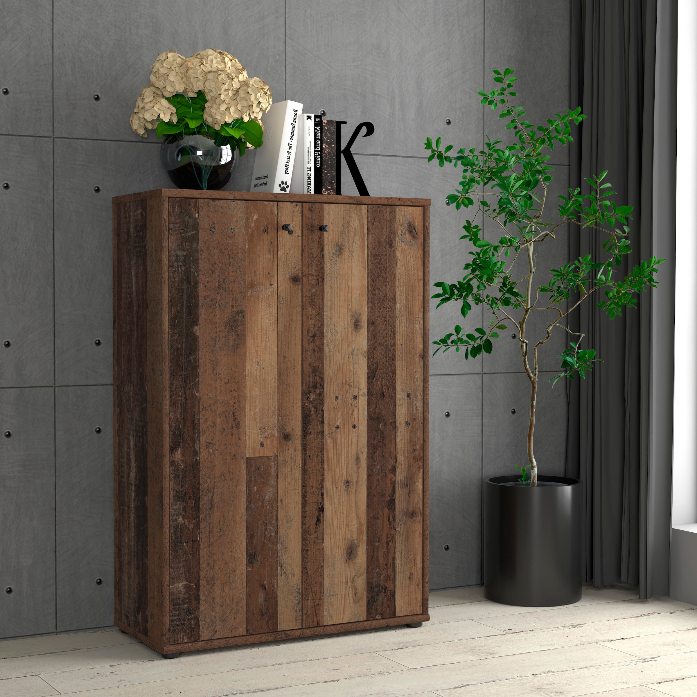 FORTE Commode »Tempra, Kommode, 2 Türen,  viel Stauraum, Höhe 111,1 cm«