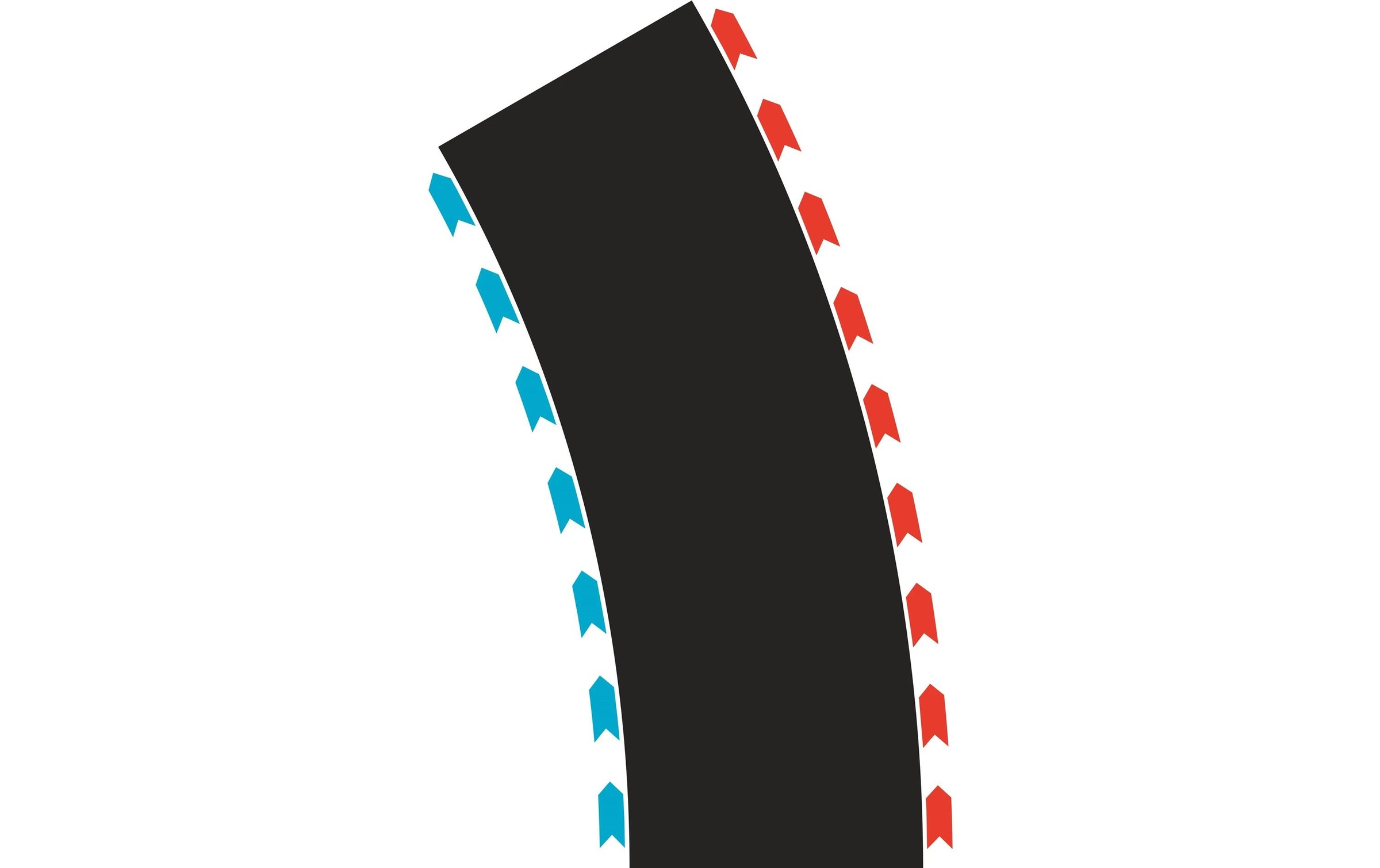 Carrera® Rail de chemin de fer jouet »Hybrid Kurven R2/30°«