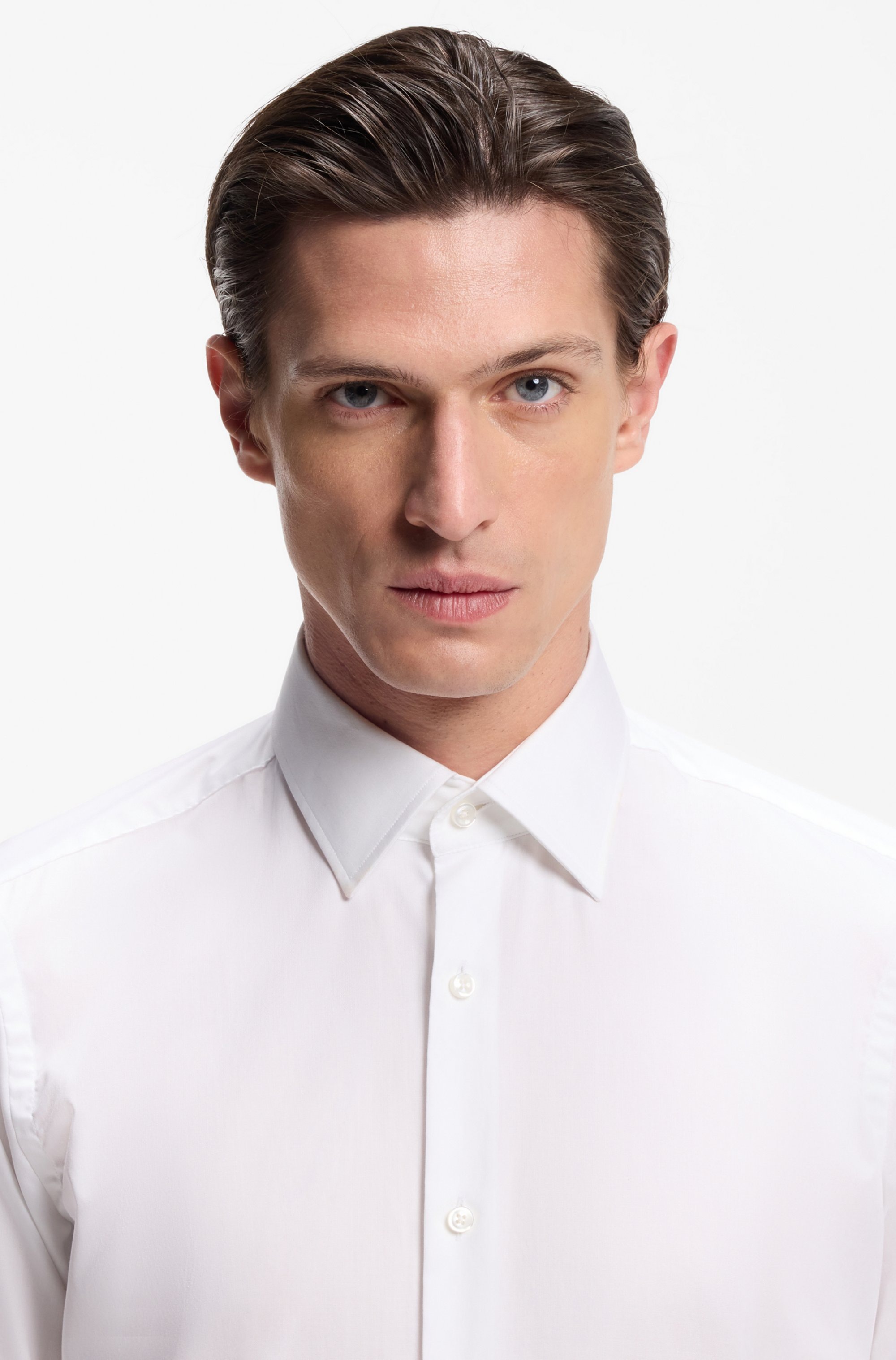 BOSS Chemise d'affaires Kent-Kragen, Regular Fit, bügelleichte Baumwollqualität