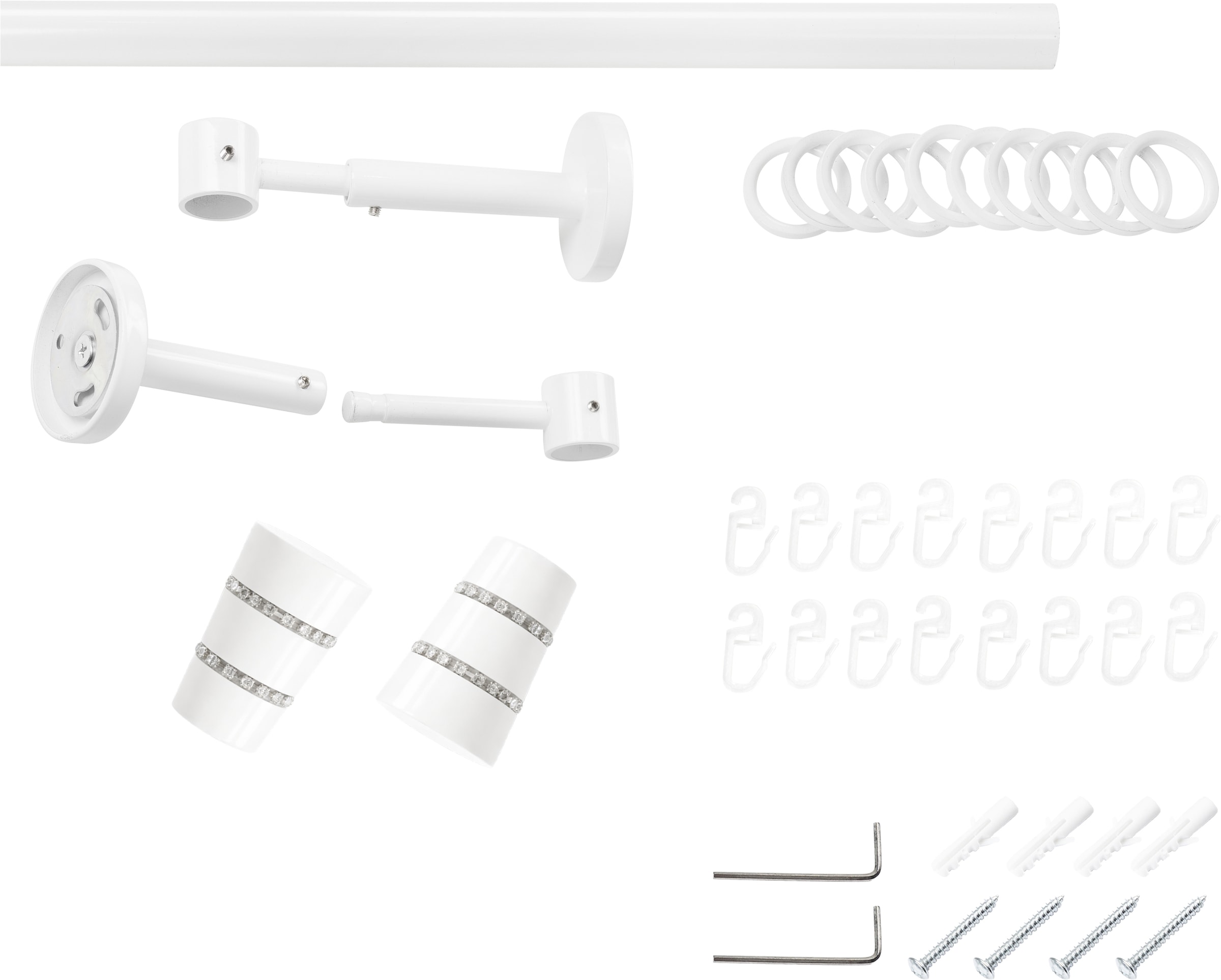 SN DECO GROUP Gardinenstange Ø 19 mm Fixmass;kürzbar