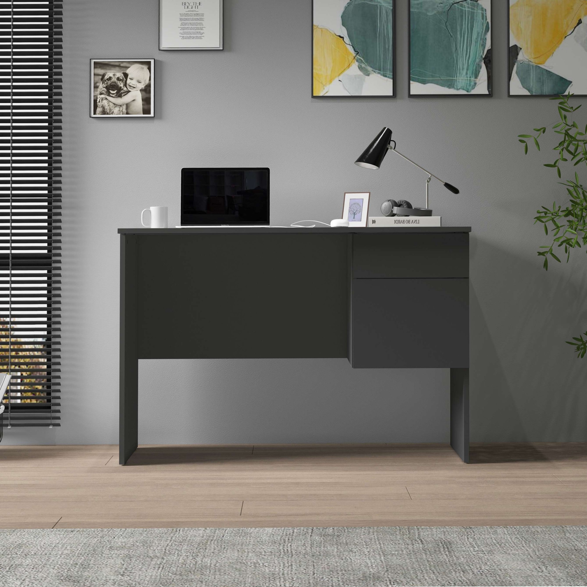 Home affaire Bureau »Essential, Schreibtisch, kleiner Computertisch, Bürotisch für Büro« 1 cuis tlg. mit 1 Tür,1 Schublade, Arbeitsplatte Breite 110 cm